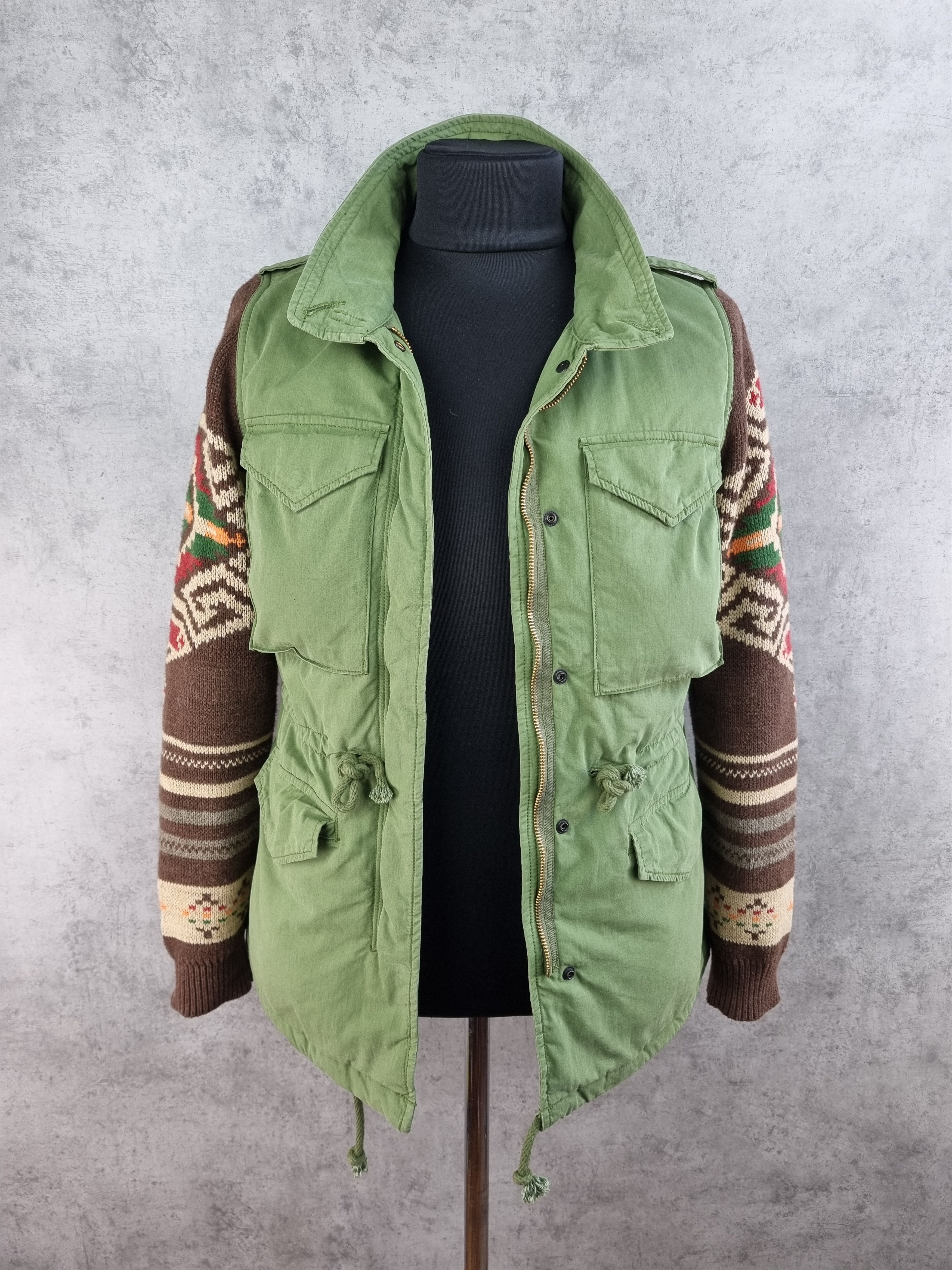 Denim & Supply Ralph Lauren × Polo Ralph Lauren × Ralph Lauren Rare Navajo Ralph Lauren M65 Military Army Field Jacket Size US S / EU 44-46 / 1 - 2 Thumbnail