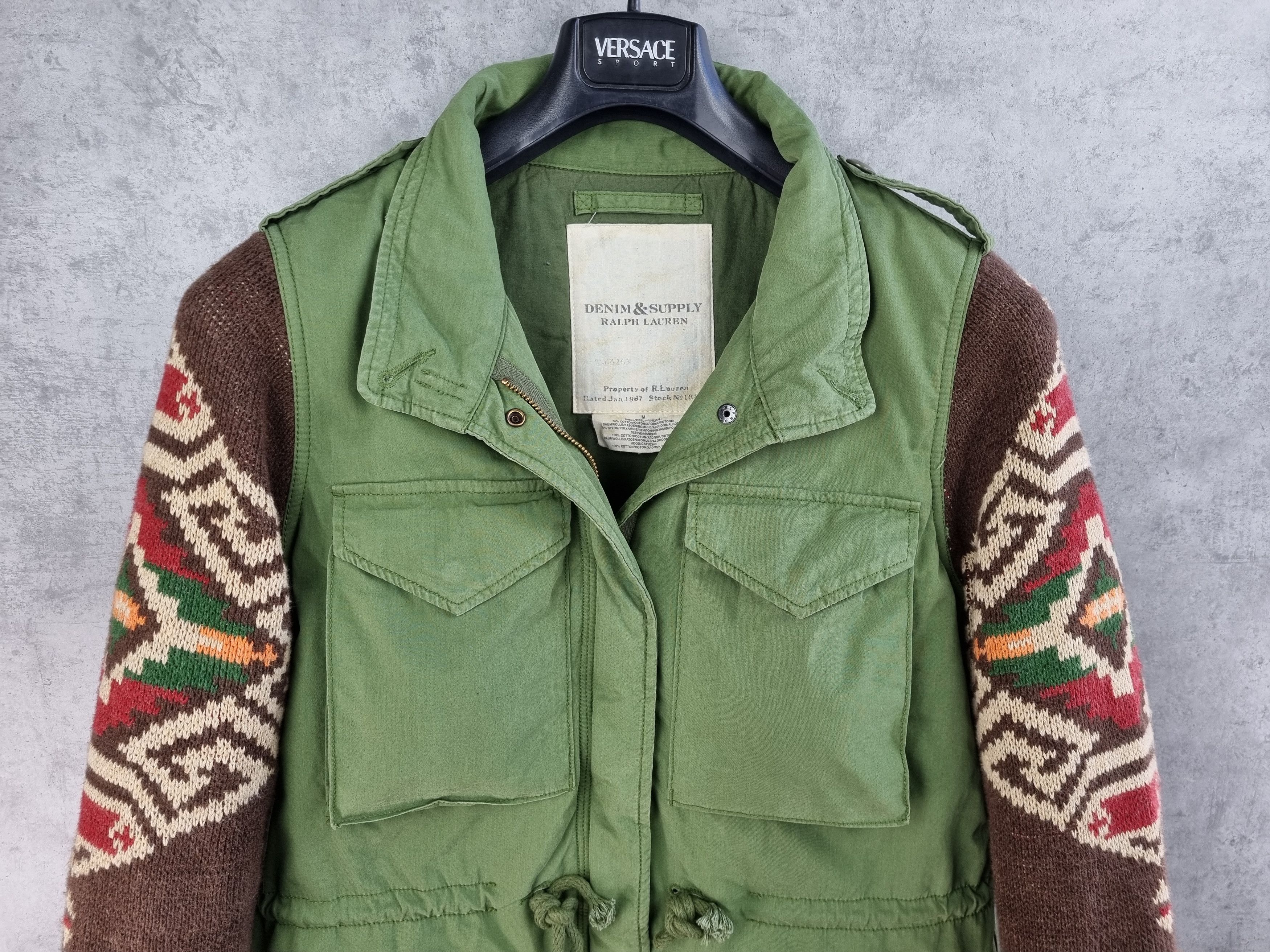 Denim & Supply Ralph Lauren × Polo Ralph Lauren × Ralph Lauren Rare Navajo Ralph Lauren M65 Military Army Field Jacket Size US S / EU 44-46 / 1 - 12 Thumbnail