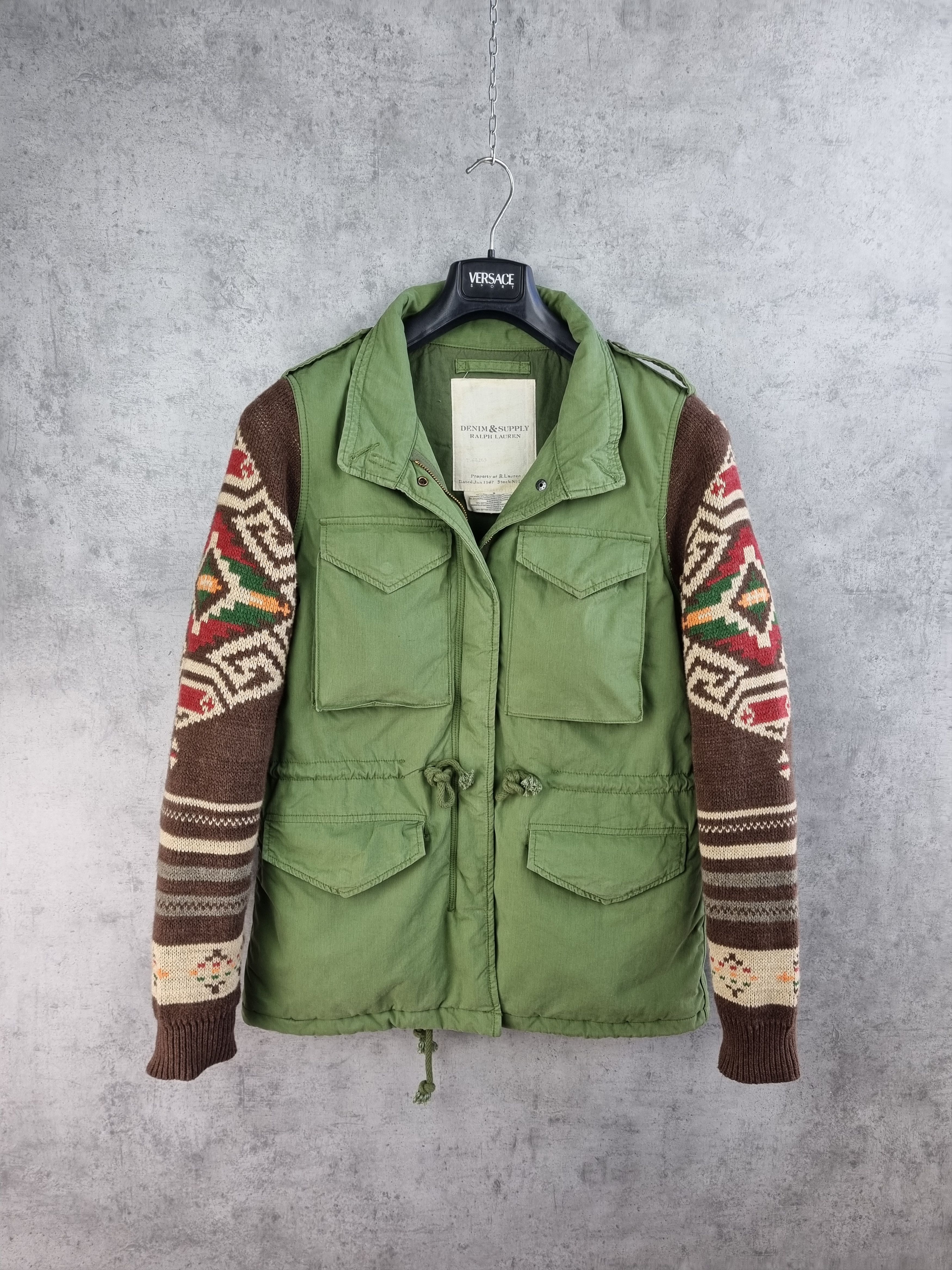 Denim & Supply Ralph Lauren × Polo Ralph Lauren × Ralph Lauren Rare Navajo Ralph Lauren M65 Military Army Field Jacket Size US S / EU 44-46 / 1 - 19 Thumbnail