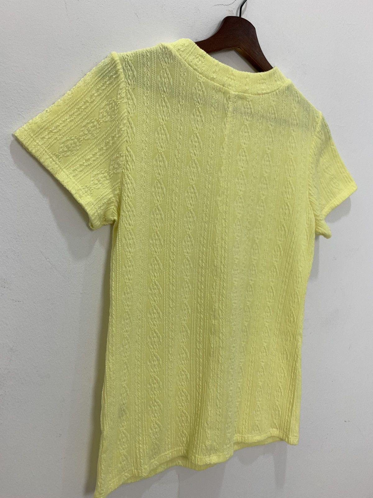 Japanese Brand Aran Cable Knitwear Patterne Fullprinted Monogram Tee Shirt Size S / US 4 / IT 40 - 11 Thumbnail
