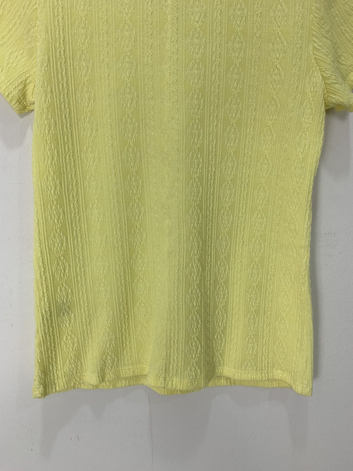 Japanese Brand Aran Cable Knitwear Patterne Fullprinted Monogram Tee Shirt Size S / US 4 / IT 40 - 10 Thumbnail