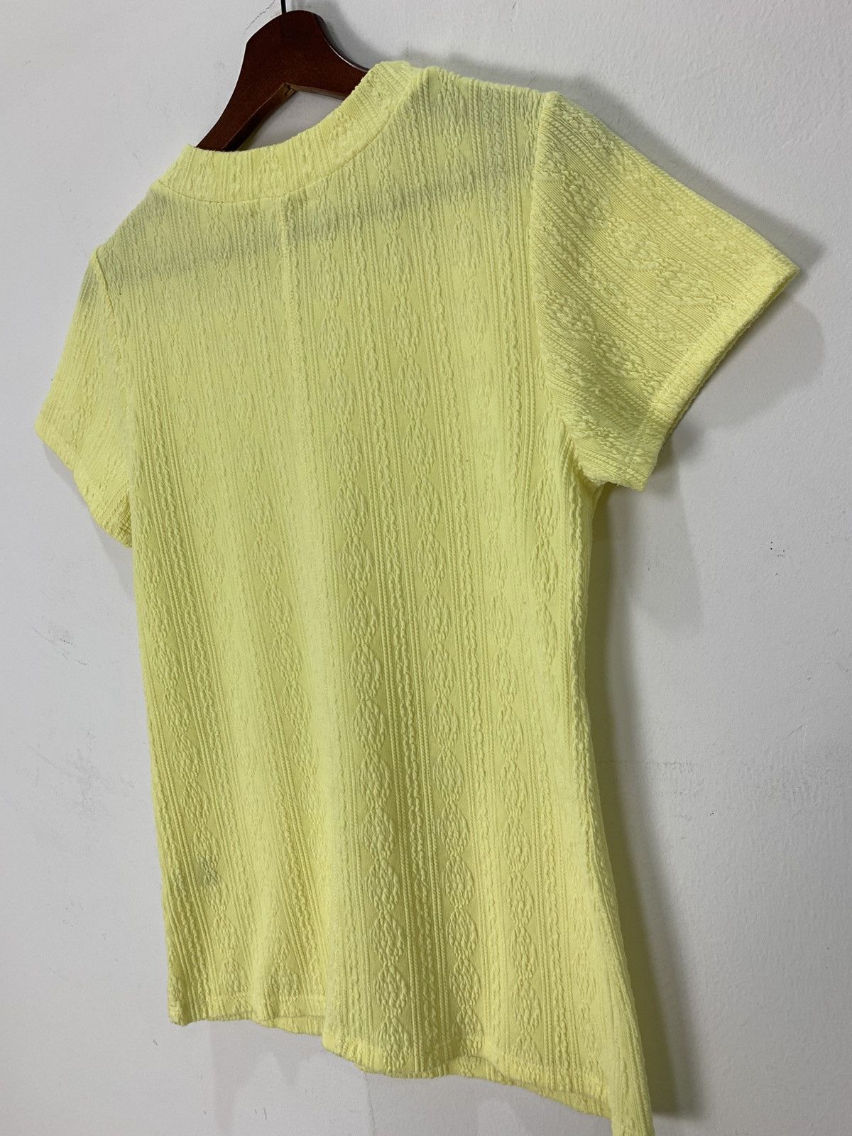 Japanese Brand Aran Cable Knitwear Patterne Fullprinted Monogram Tee Shirt Size S / US 4 / IT 40 - 12 Thumbnail