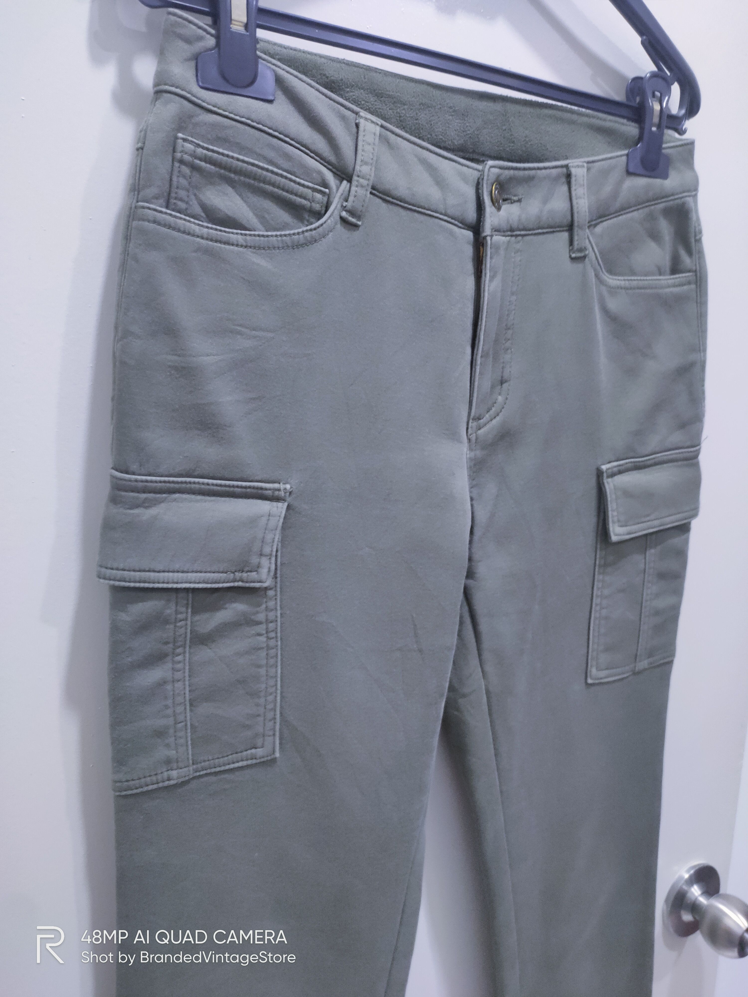 Japanese Brand Fleece Inside Soft Tactical Multipocket Stretch Cargo Pants Size US 29 - 6 Thumbnail