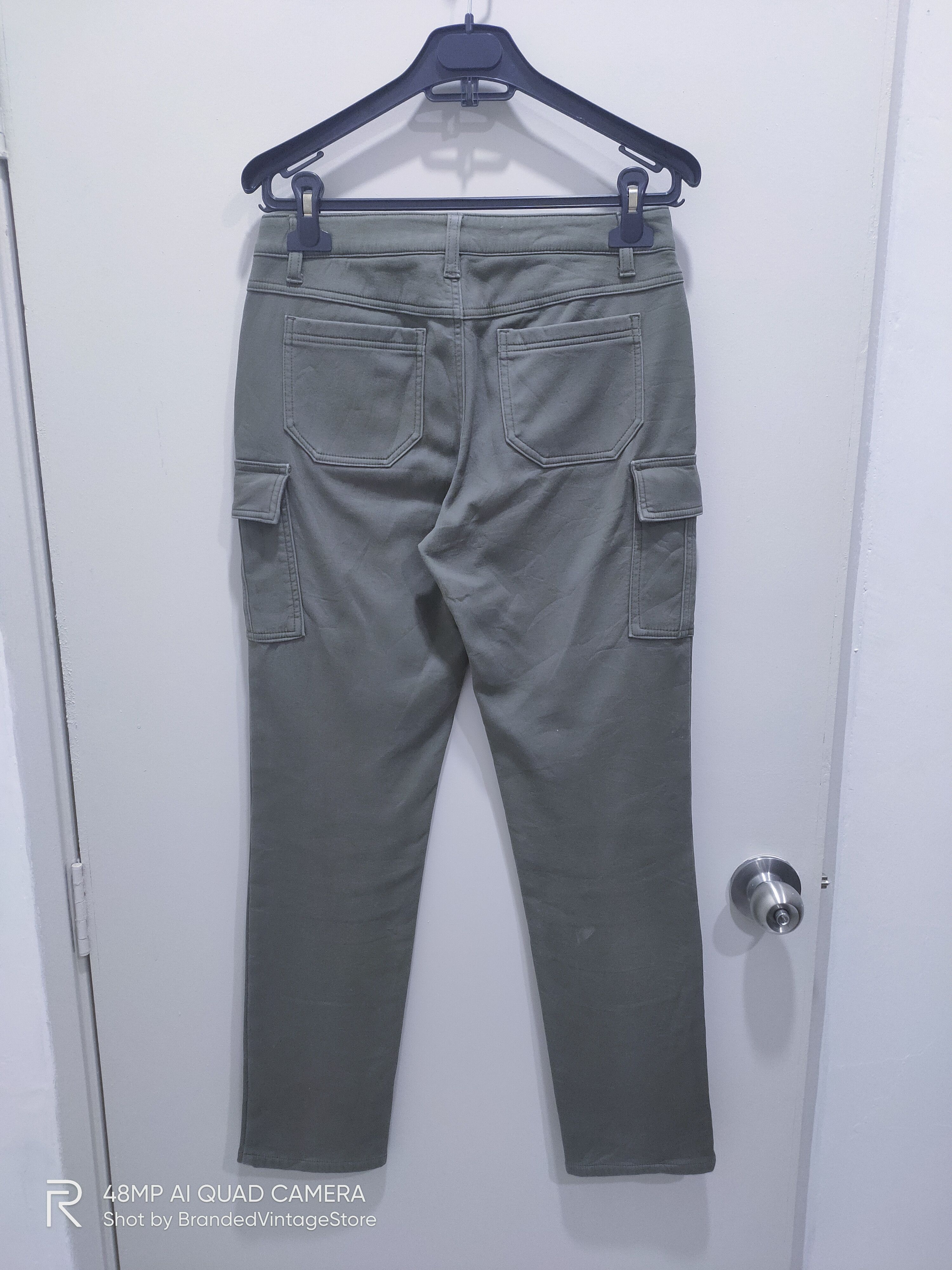 Japanese Brand Fleece Inside Soft Tactical Multipocket Stretch Cargo Pants Size US 29 - 2 Thumbnail