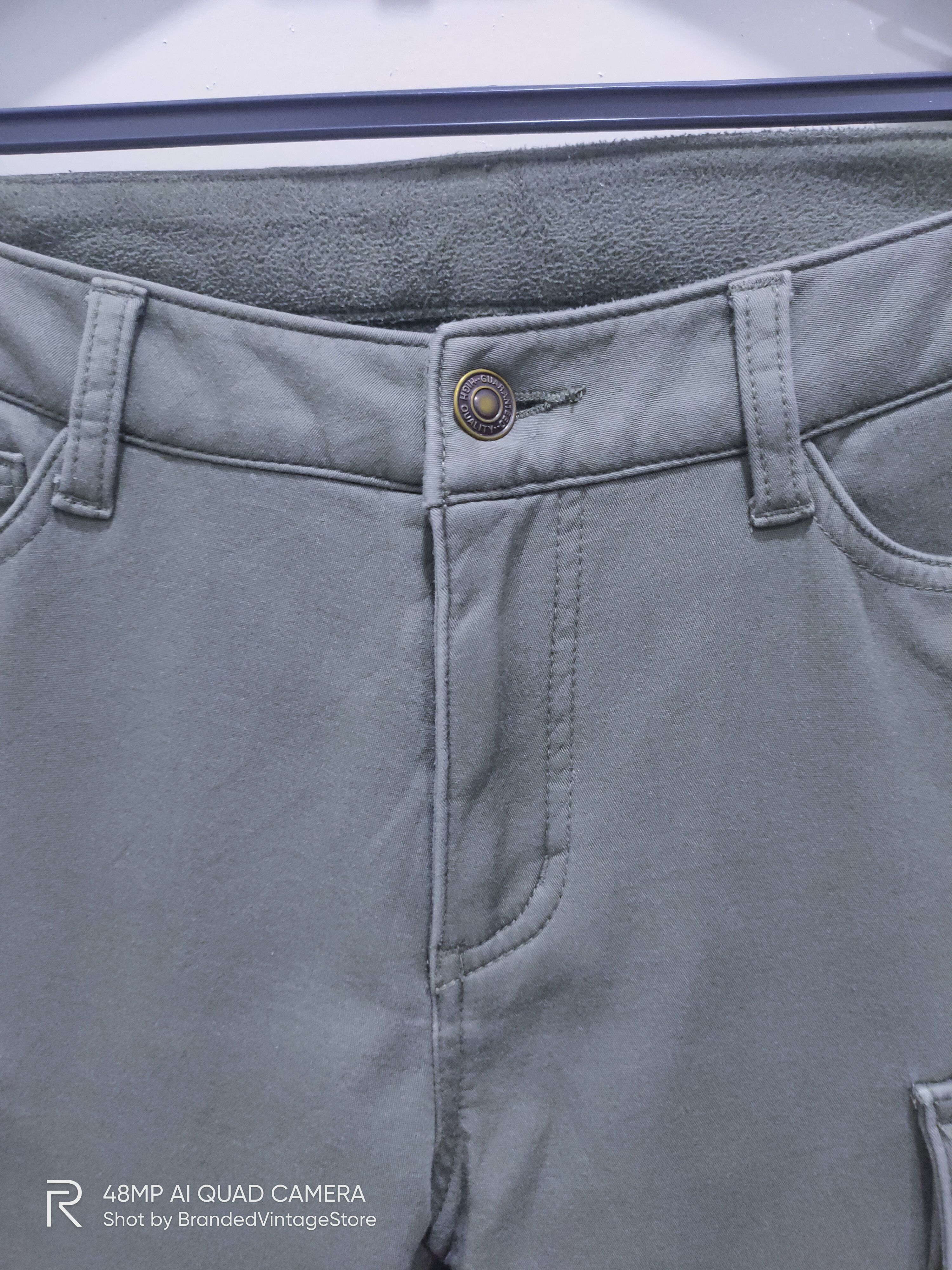 Japanese Brand Fleece Inside Soft Tactical Multipocket Stretch Cargo Pants Size US 29 - 7 Thumbnail