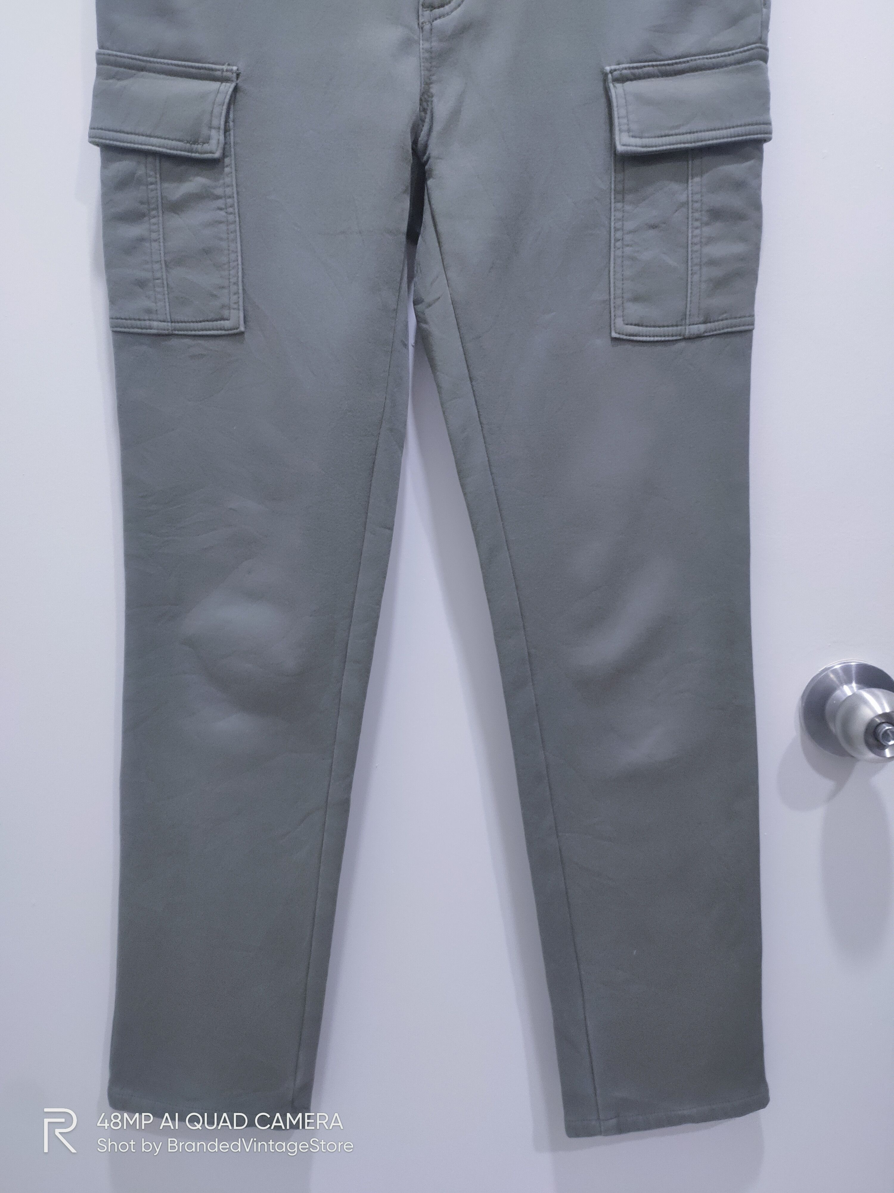 Japanese Brand Fleece Inside Soft Tactical Multipocket Stretch Cargo Pants Size US 29 - 5 Thumbnail