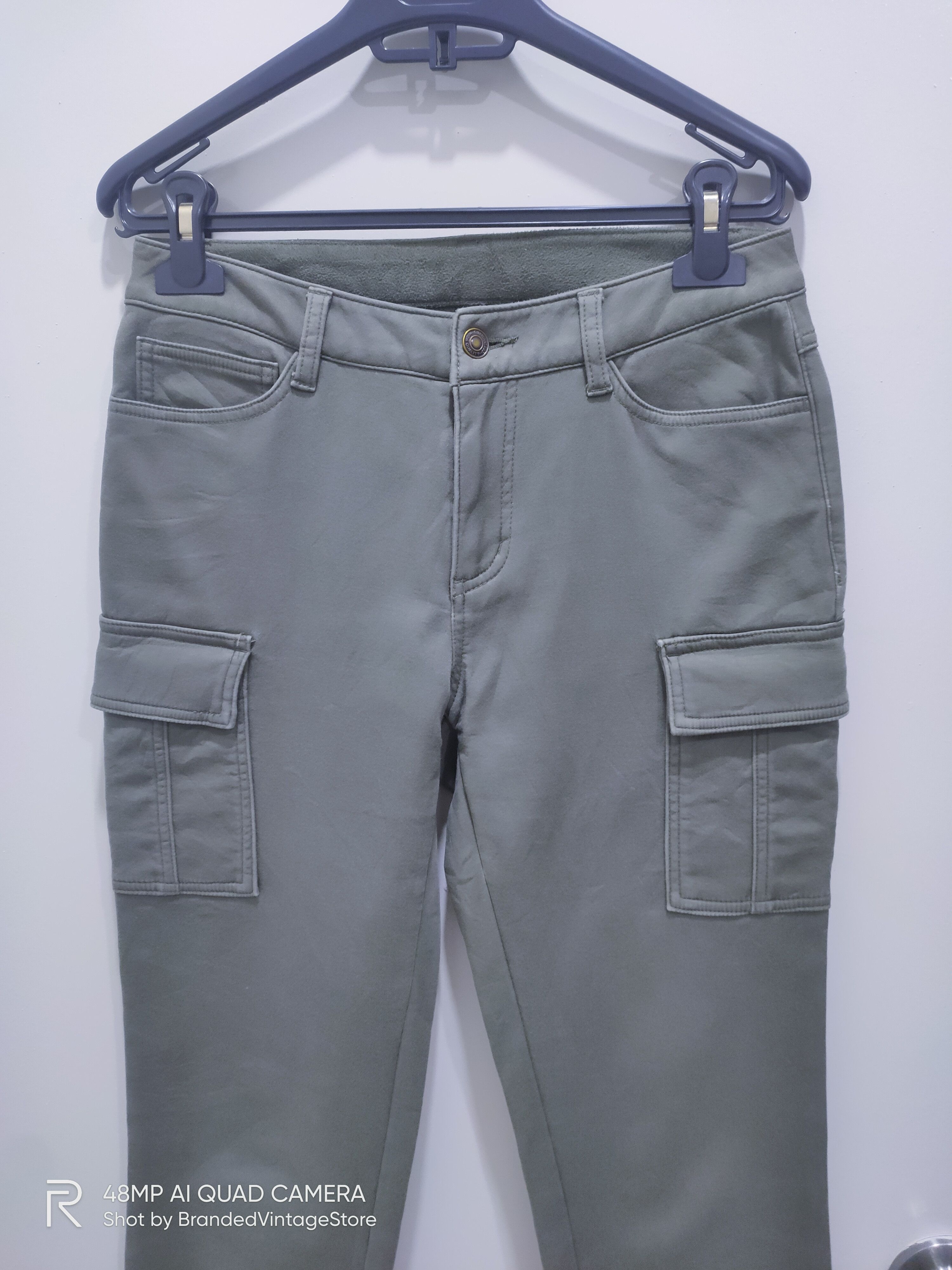 Japanese Brand Fleece Inside Soft Tactical Multipocket Stretch Cargo Pants Size US 29 - 4 Thumbnail