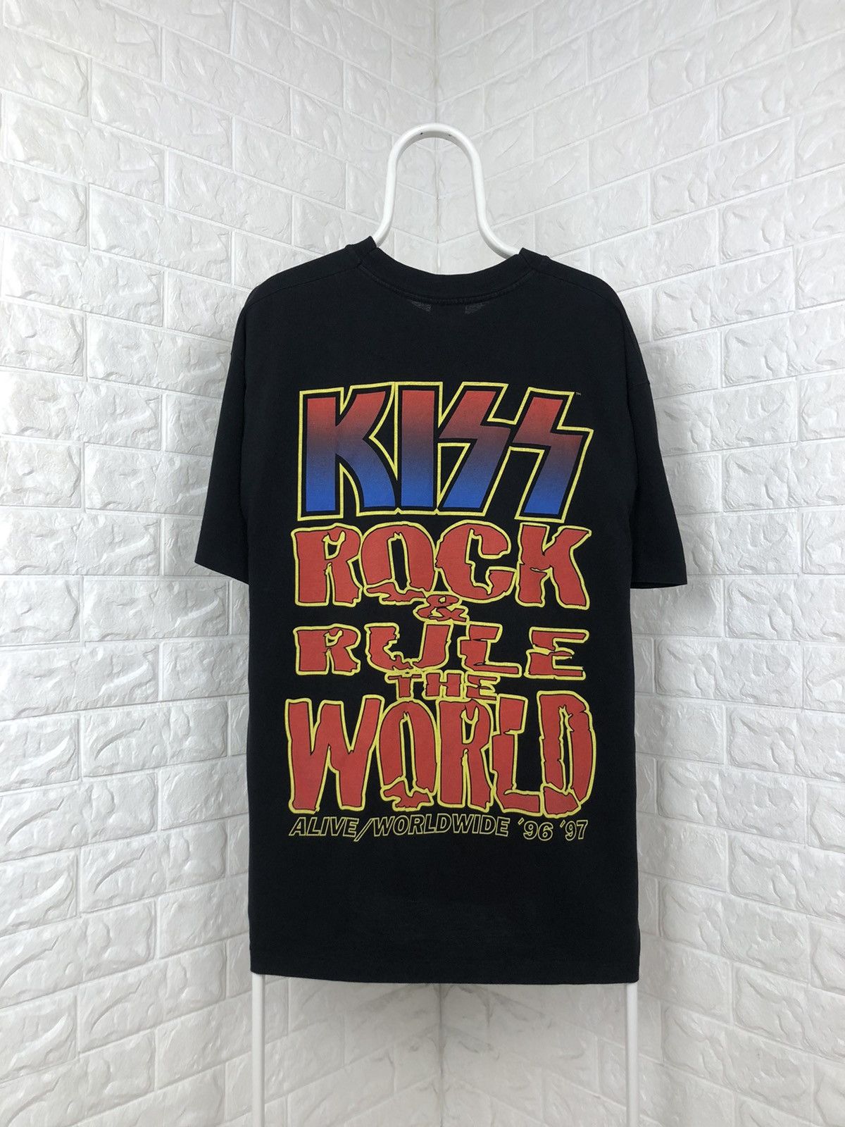 Band Tees × Vintage Vintage 1996 Kiss Alive World Wide 1996/1997 Tour Shirt Size US XL / EU 56 / 4 - 2 Thumbnail
