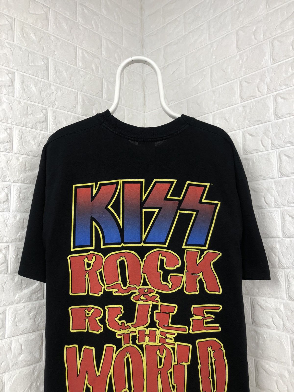 Band Tees × Vintage Vintage 1996 Kiss Alive World Wide 1996/1997 Tour Shirt Size US XL / EU 56 / 4 - 4 Thumbnail