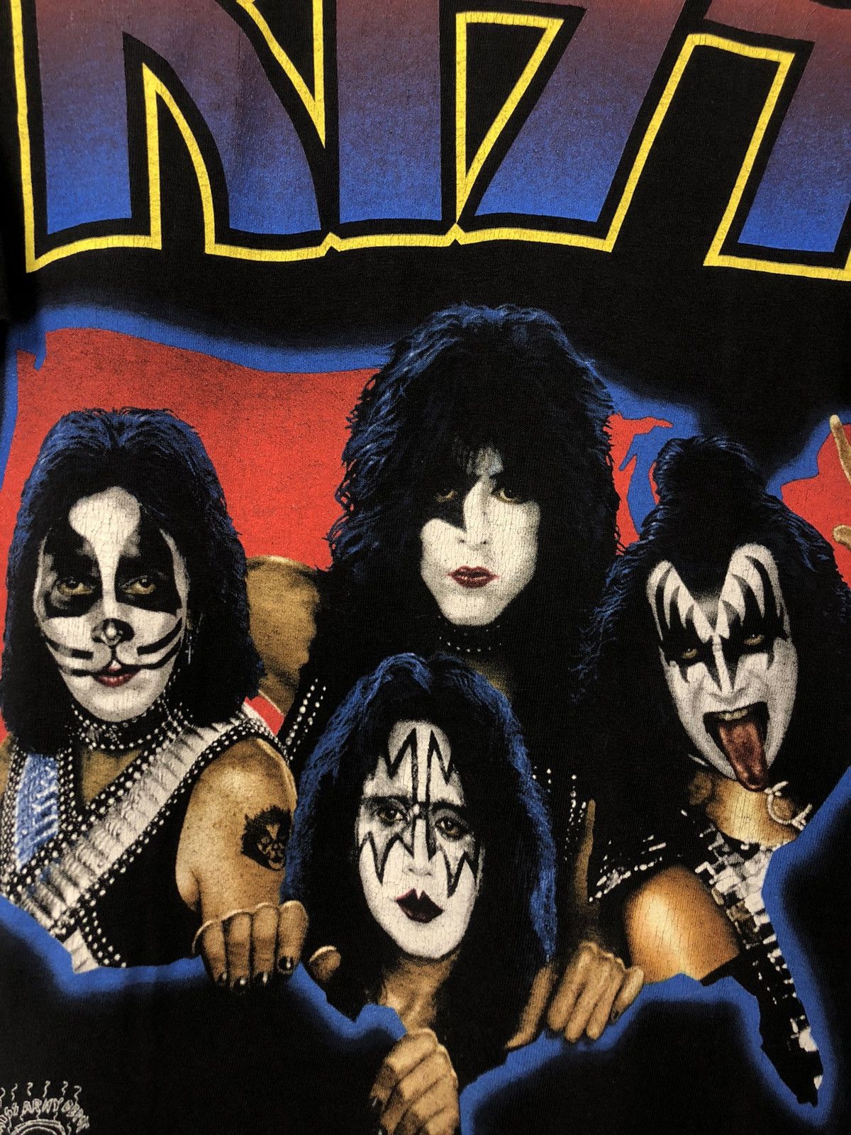 Band Tees × Vintage Vintage 1996 Kiss Alive World Wide 1996/1997 Tour Shirt Size US XL / EU 56 / 4 - 6 Thumbnail