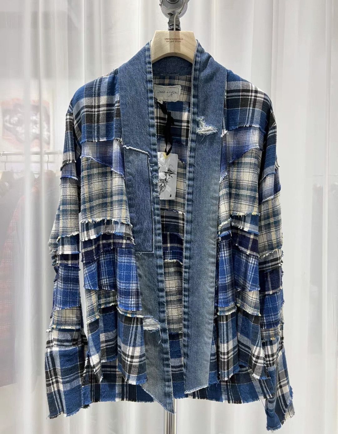 Greg Lauren Greg Lauren Mixed Blanket Kimono Size 2 | Grailed