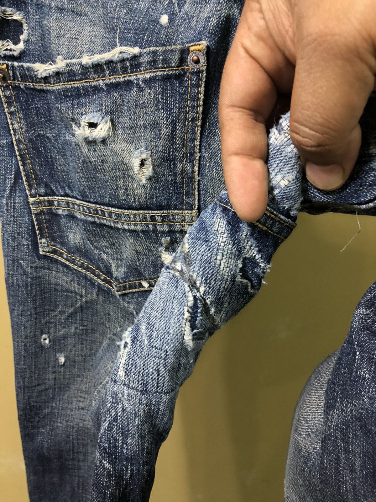 Dsquared2 Dsquared2 Distressed Denim Jeans Size 33" - 8 Thumbnail