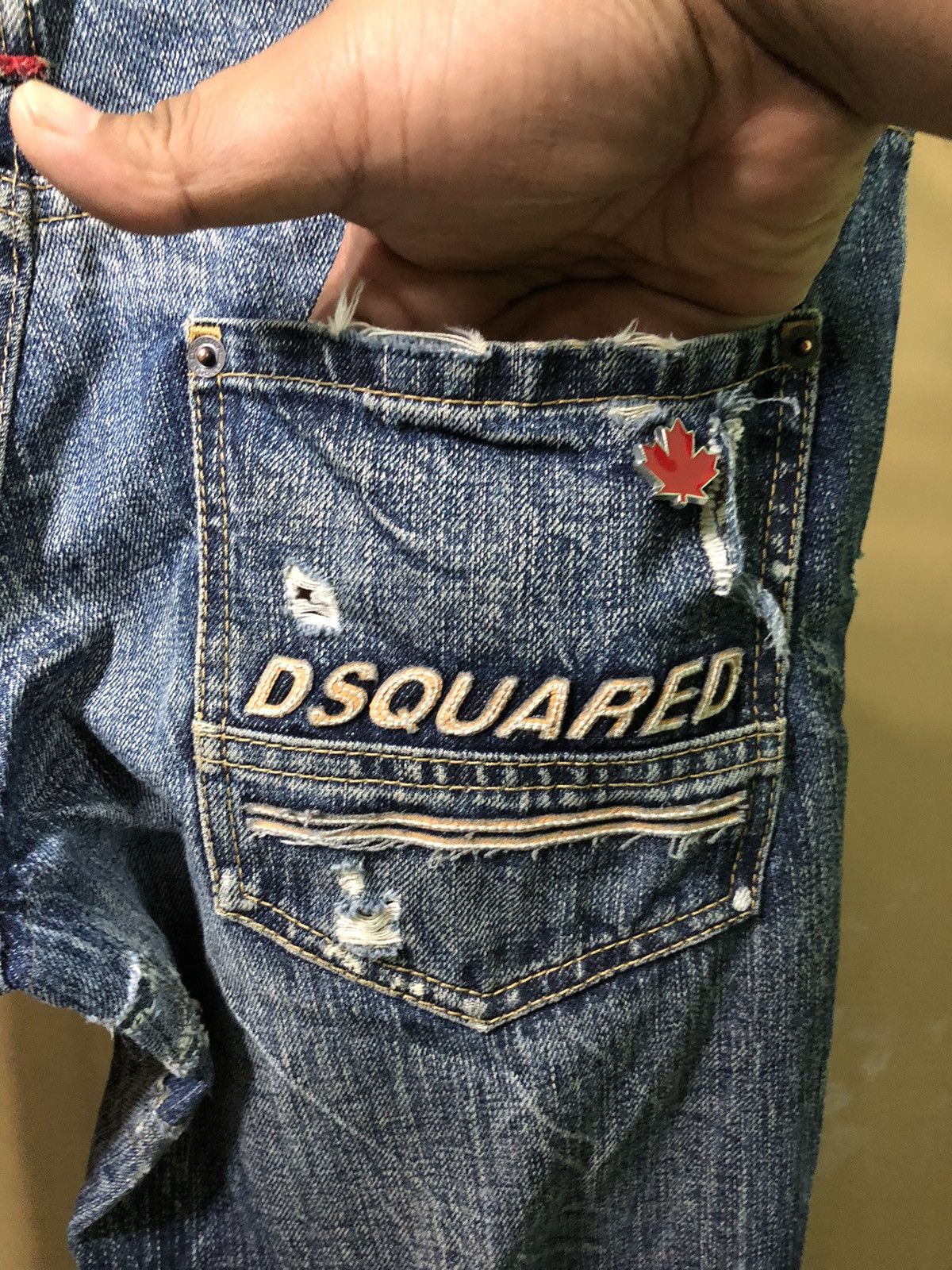 Dsquared2 Dsquared2 Distressed Denim Jeans Size 33" - 7 Thumbnail