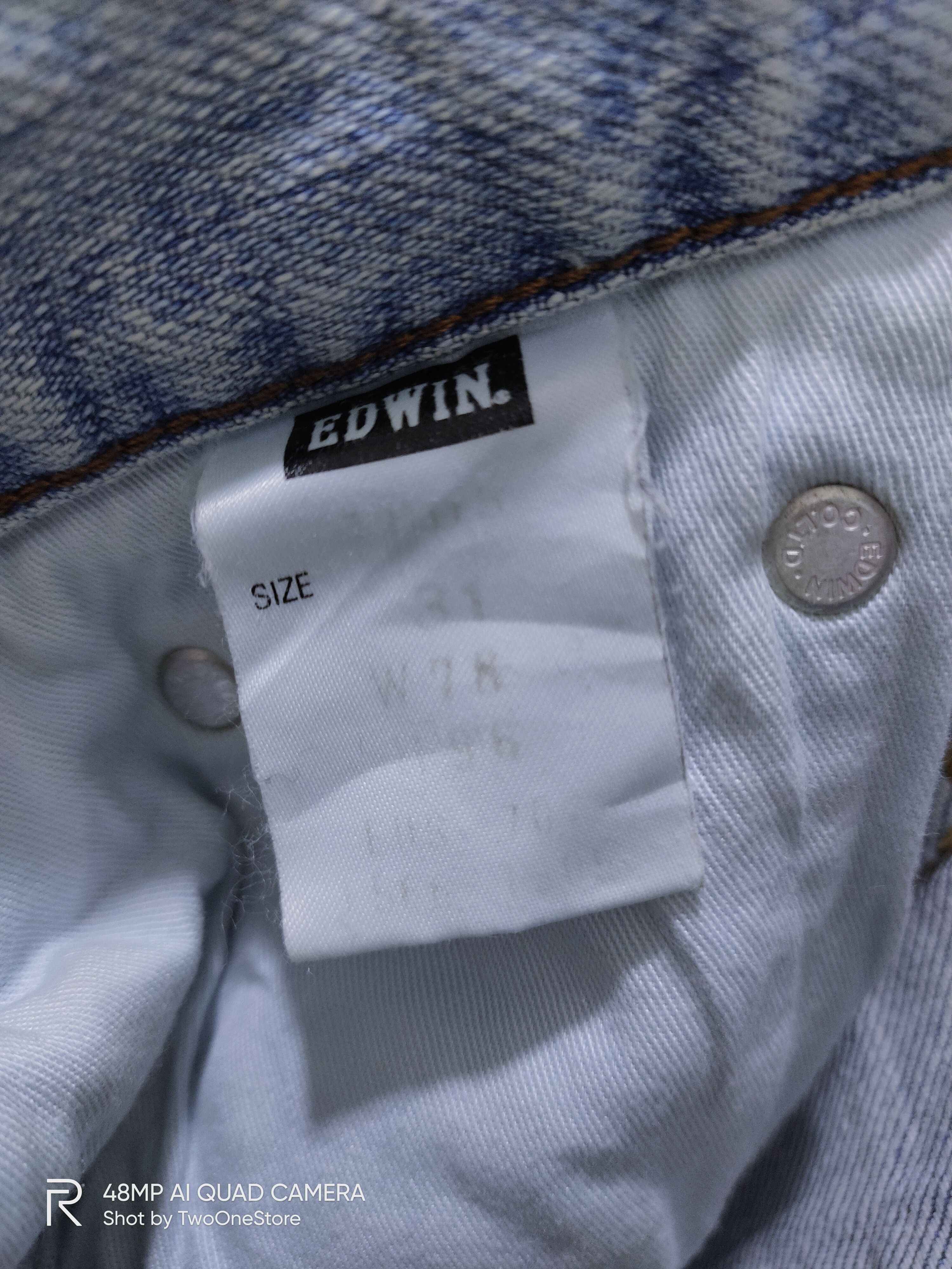 Edwin Vintage Original EDWIN US CLASSIC 603 Rare Denim Blue Jeans Size US 31 - 6 Thumbnail