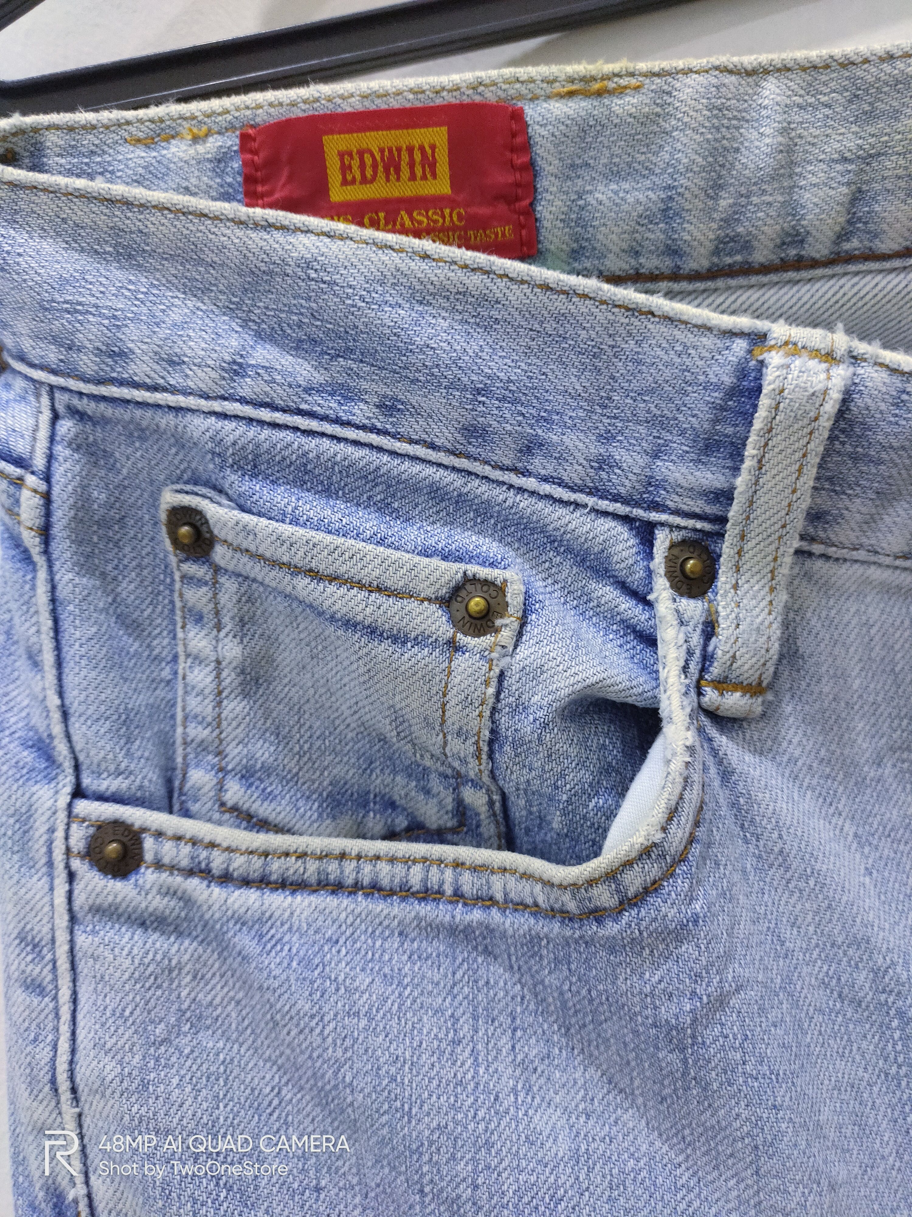 Edwin Vintage Original EDWIN US CLASSIC 603 Rare Denim Blue Jeans Size US 31 - 5 Thumbnail