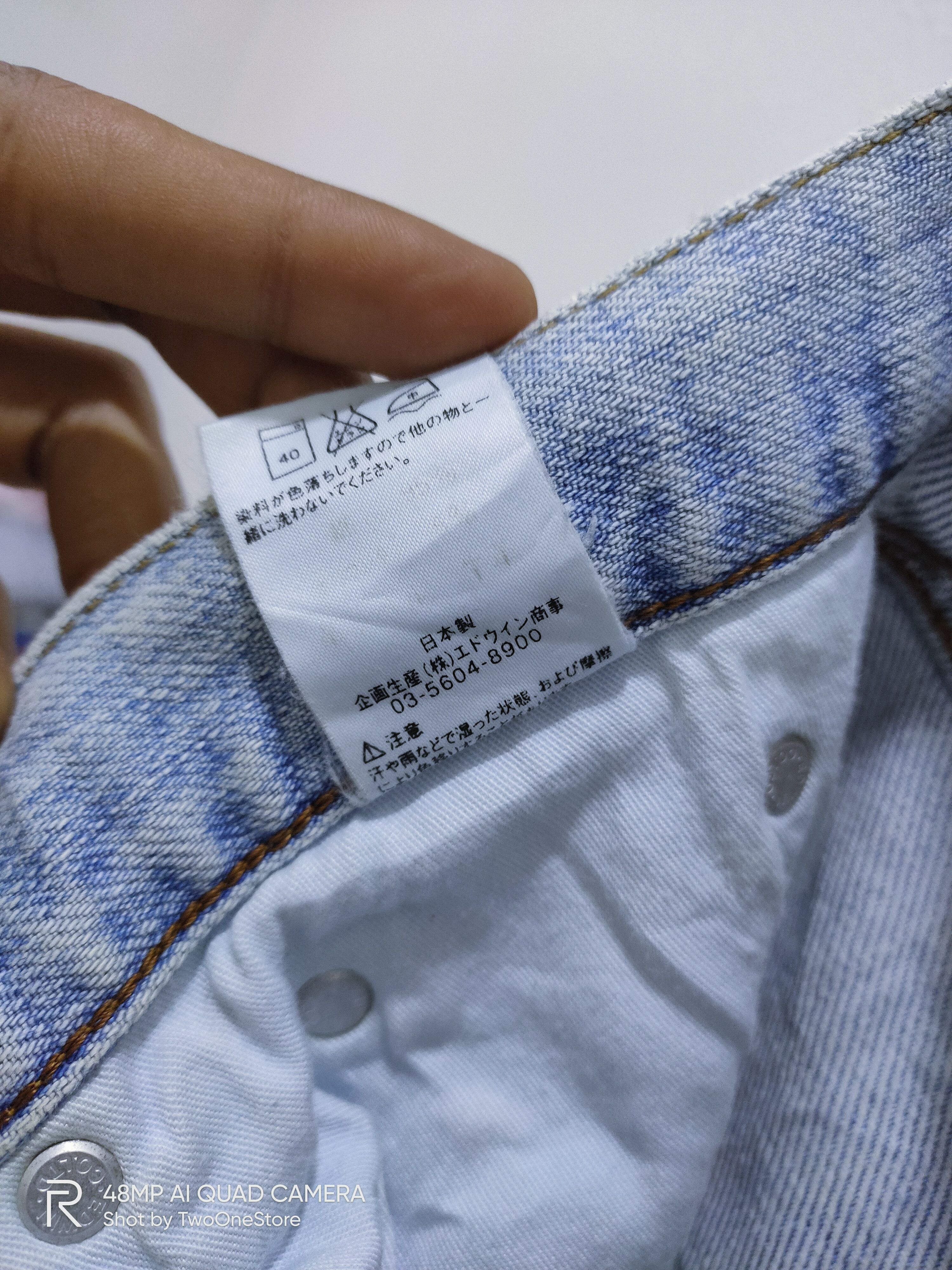 Edwin Vintage Original EDWIN US CLASSIC 603 Rare Denim Blue Jeans Size US 31 - 13 Thumbnail