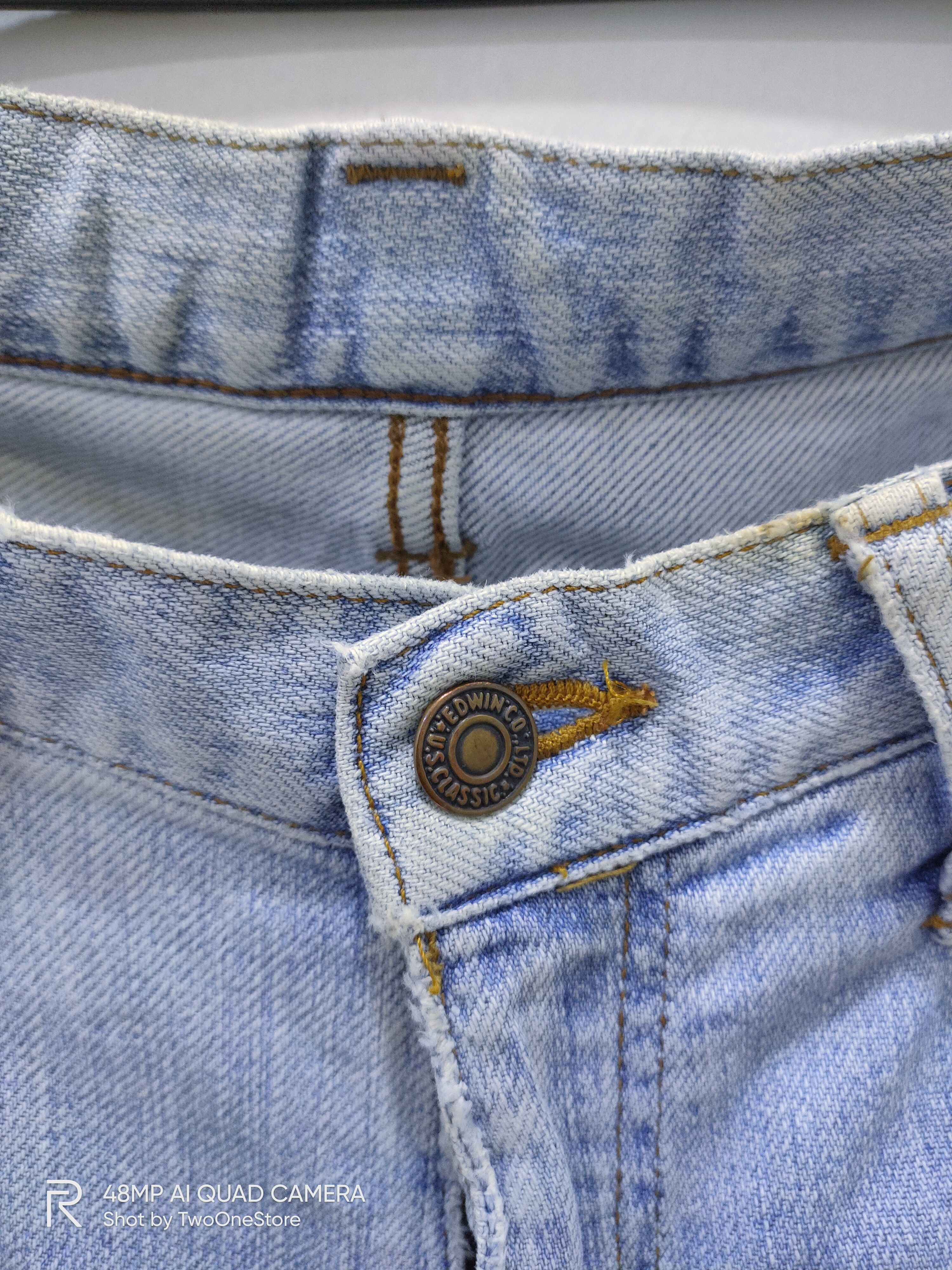 Edwin Vintage Original EDWIN US CLASSIC 603 Rare Denim Blue Jeans Size US 31 - 12 Thumbnail