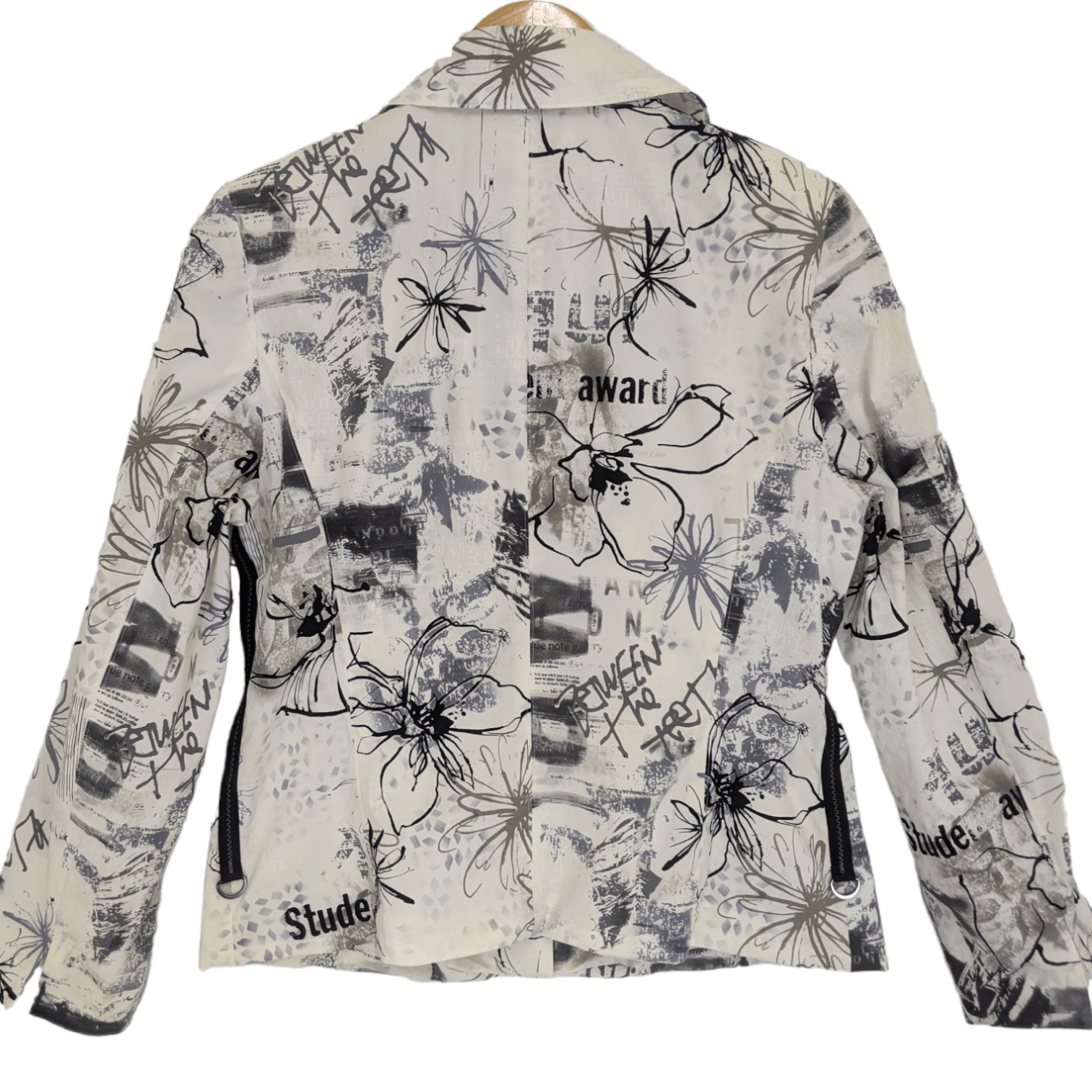 Japanese Brand Japan LES LALIQUE Monogram Full Print Jacket Size S / US 4 / IT 40 - 7 Thumbnail