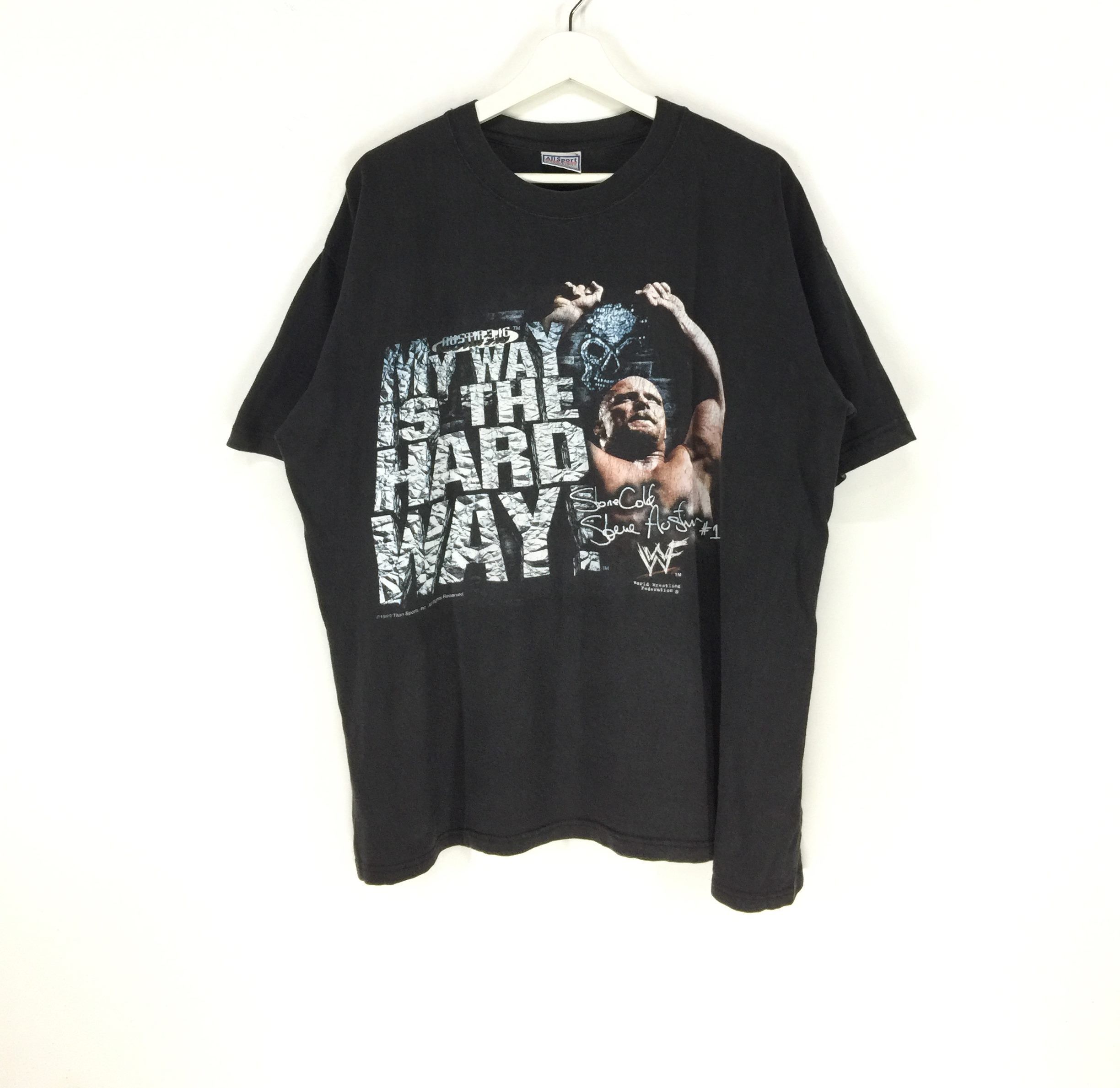 Rap Tees × Vintage × WWF Stone cold steve austin 3:16 vintage 90s tshirt Size US XL / EU 56 / 4 - 1 Thumbnail