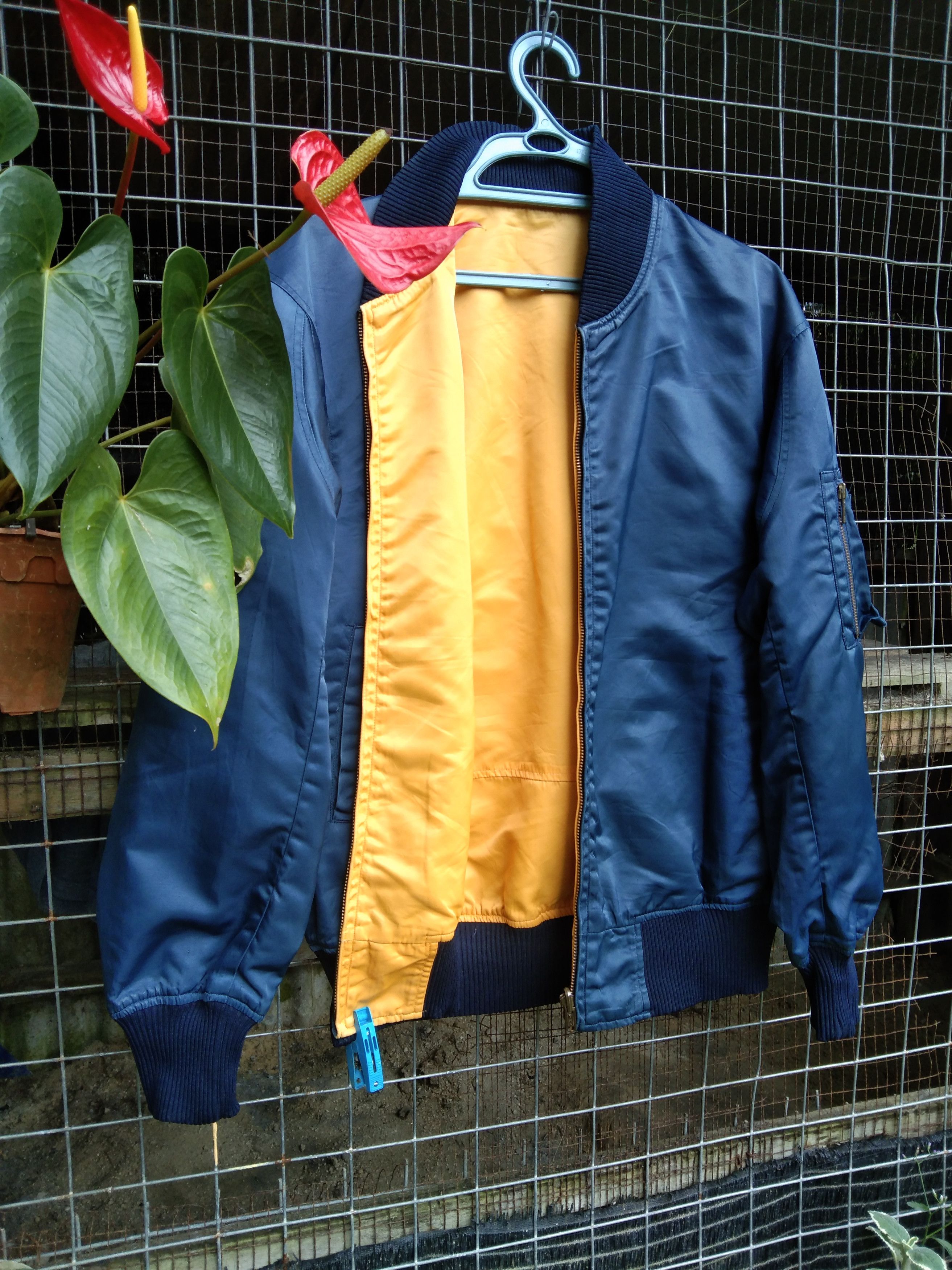 Japanese Brand REVERSIBLE NYLON BOMBER JACKET (LIKE NEW) Size US M / EU 48-50 / 2 - 1 Thumbnail