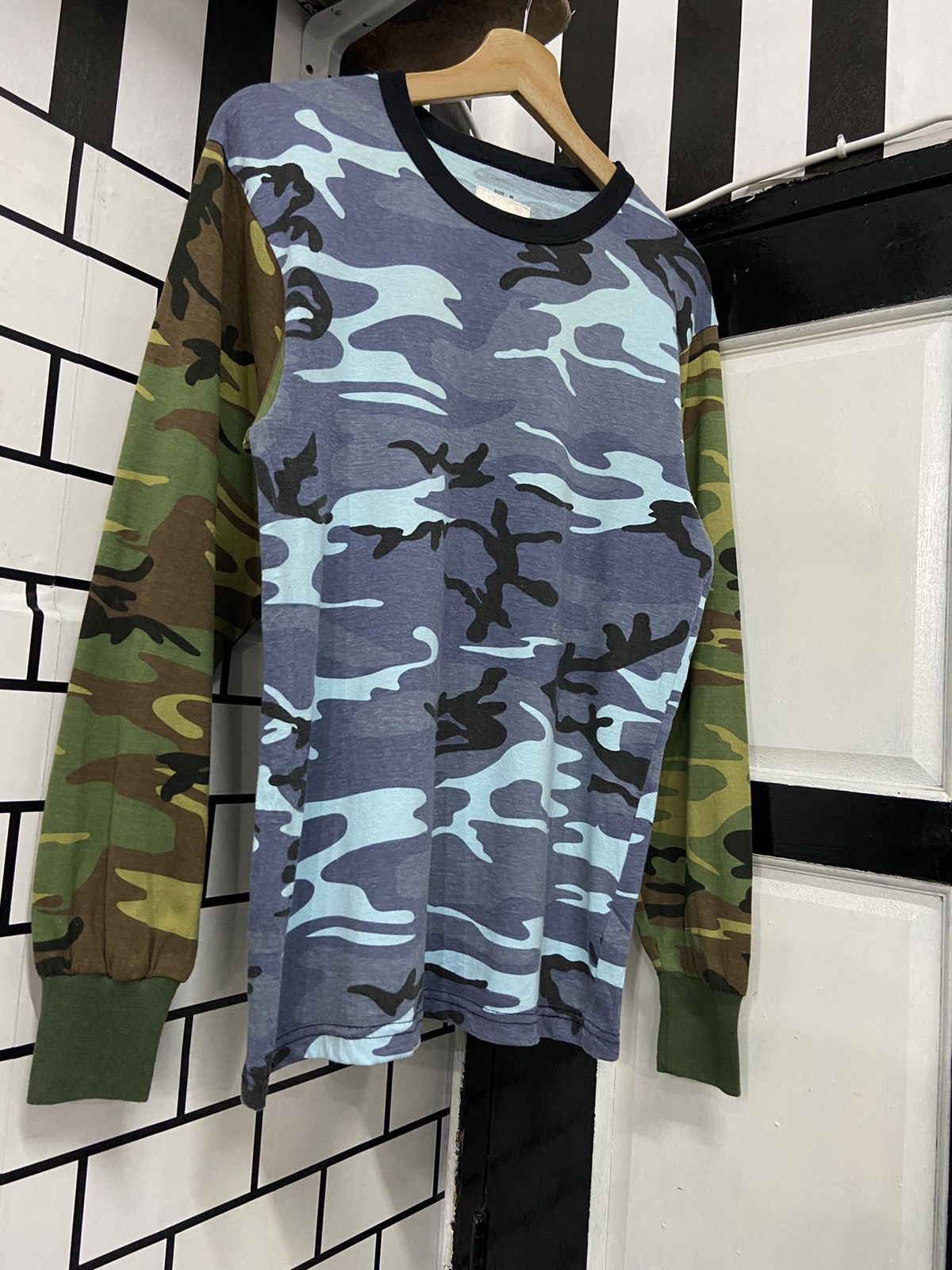 Opening Ceremony × Vintage Opening Ceremony Camo Long Sleeve Tshirt Size US S / EU 44-46 / 1 - 4 Thumbnail