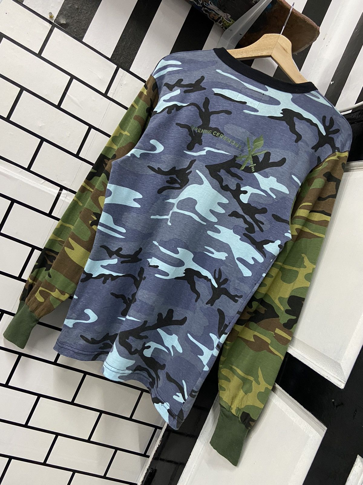Opening Ceremony × Vintage Opening Ceremony Camo Long Sleeve Tshirt Size US S / EU 44-46 / 1 - 7 Thumbnail