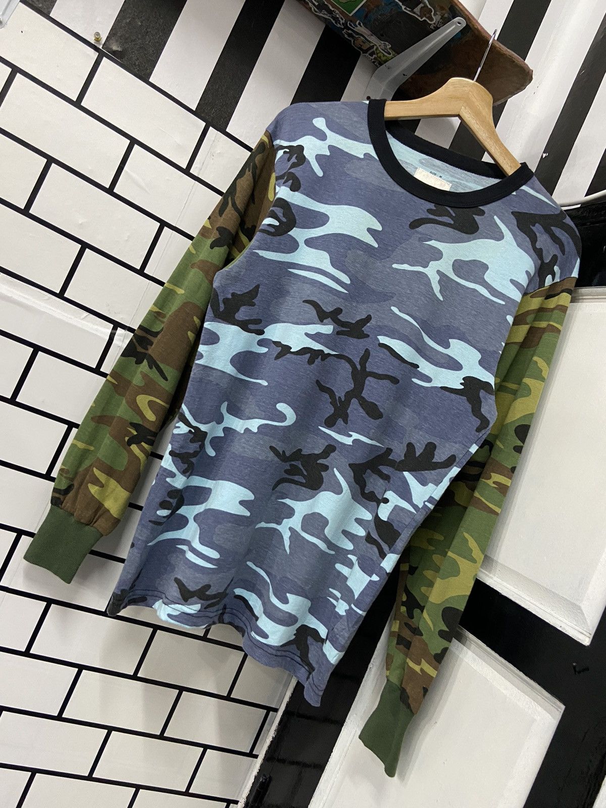 Opening Ceremony × Vintage Opening Ceremony Camo Long Sleeve Tshirt Size US S / EU 44-46 / 1 - 3 Thumbnail