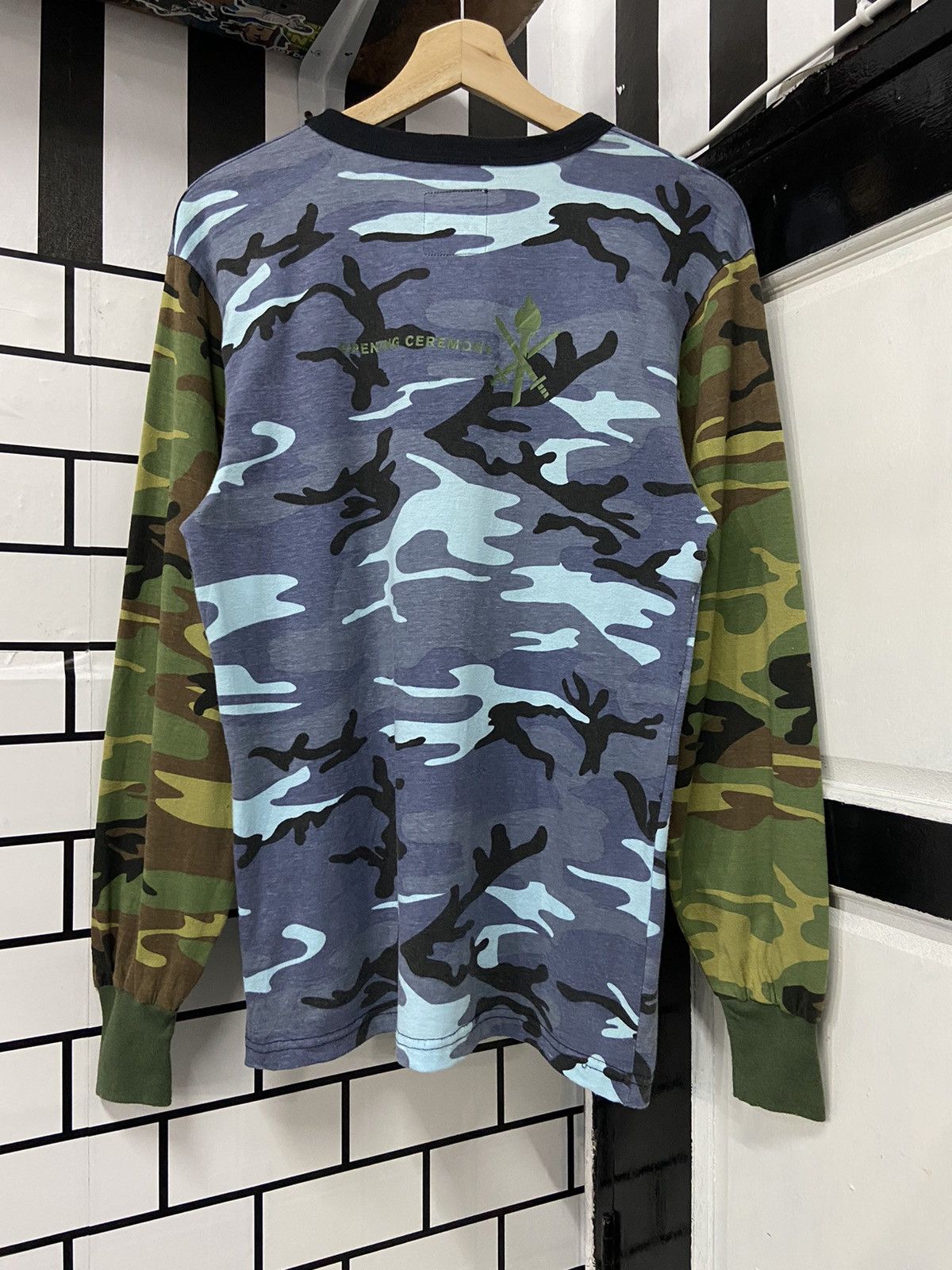 Opening Ceremony × Vintage Opening Ceremony Camo Long Sleeve Tshirt Size US S / EU 44-46 / 1 - 1 Thumbnail