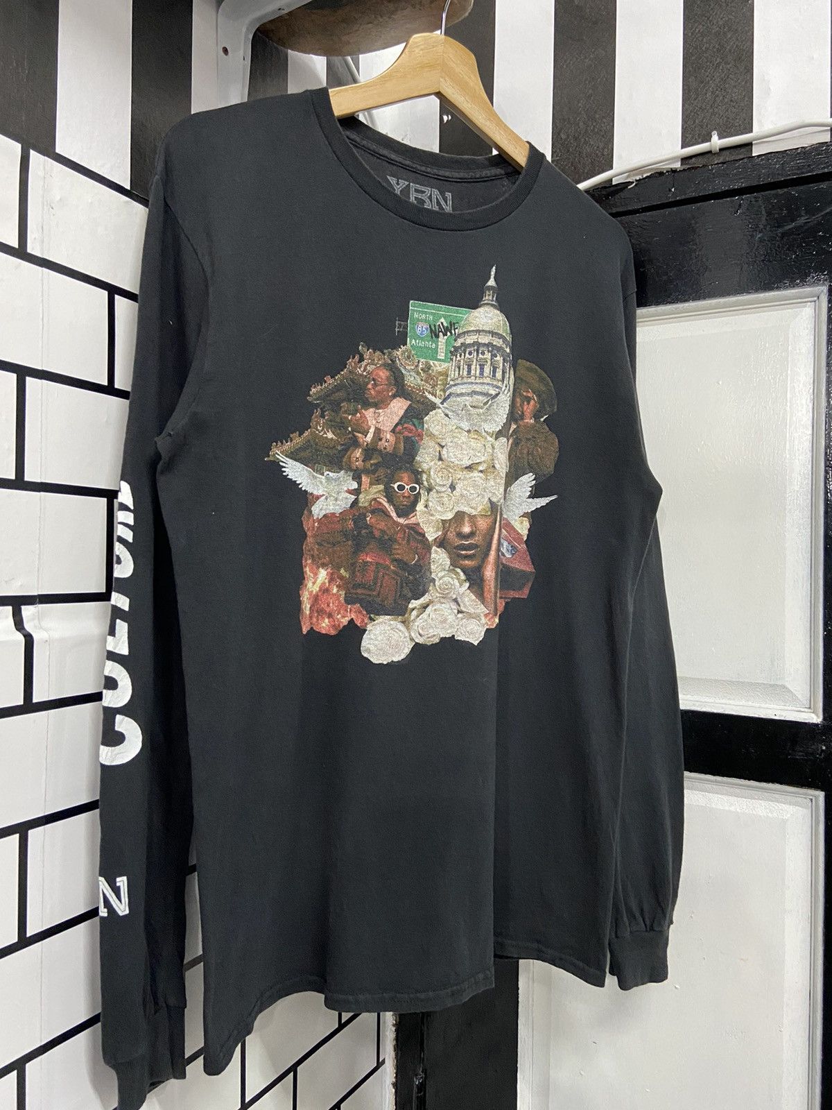 Migos × Rap Tees Migos YRN Young Rich Nation “Culture” Art Long Sleeve tee Size US M / EU 48-50 / 2 - 6 Thumbnail