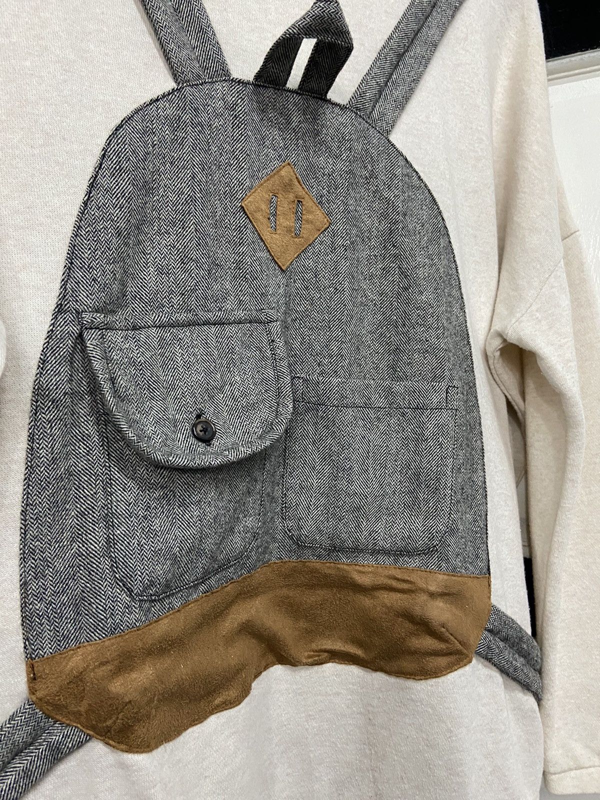 Designer × Japanese Brand × Vintage Vintage Rivet & Surge Patch Backpack Doodle Poems Sweatshirt Size US M / EU 48-50 / 2 - 8 Thumbnail