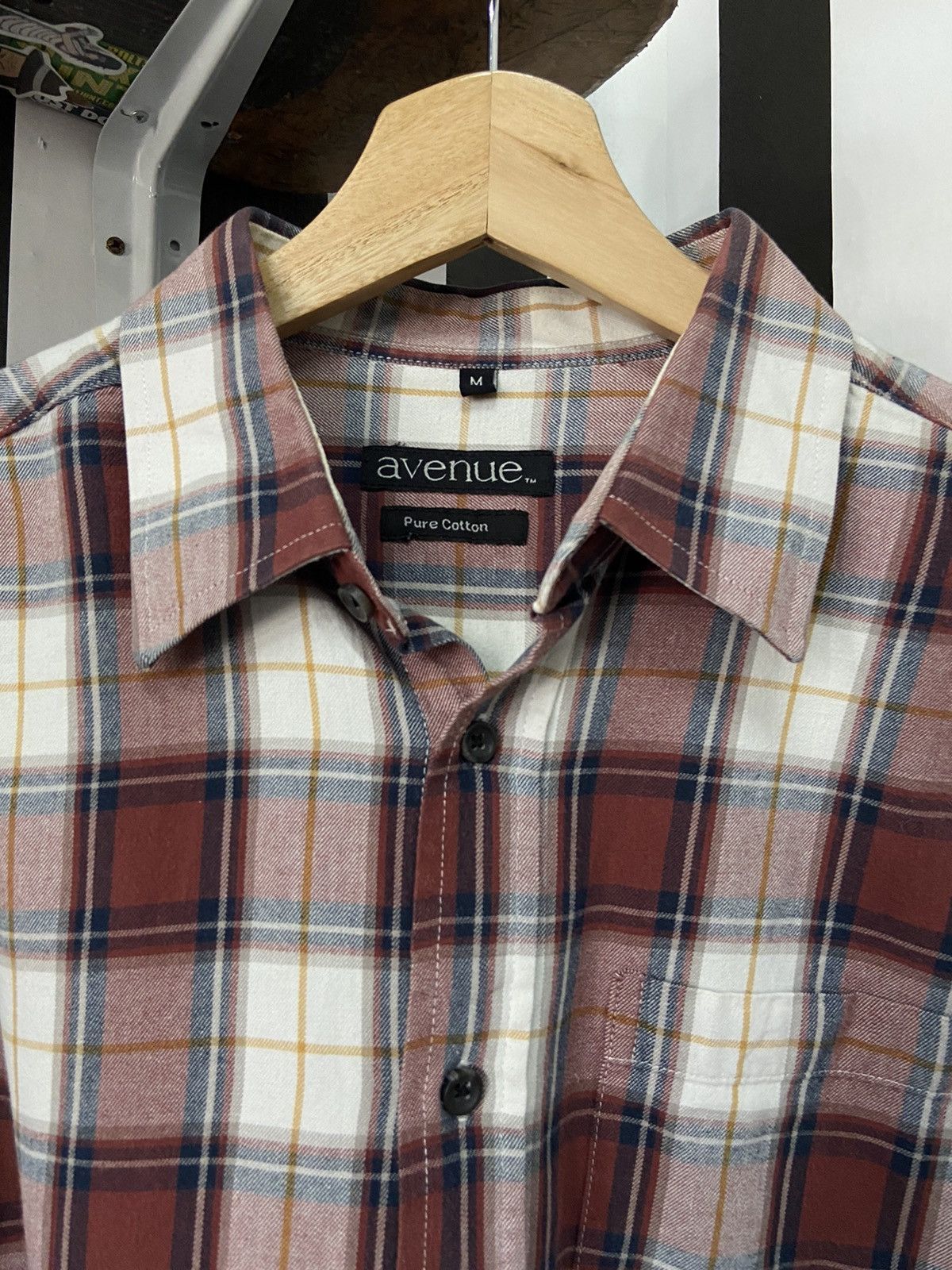 Hysteric Glamour × Japanese Brand × Vintage Vintage Avenue Rebuild Upcycled Cut Oversized Flannel Shirt Size US L / EU 52-54 / 3 - 7 Thumbnail
