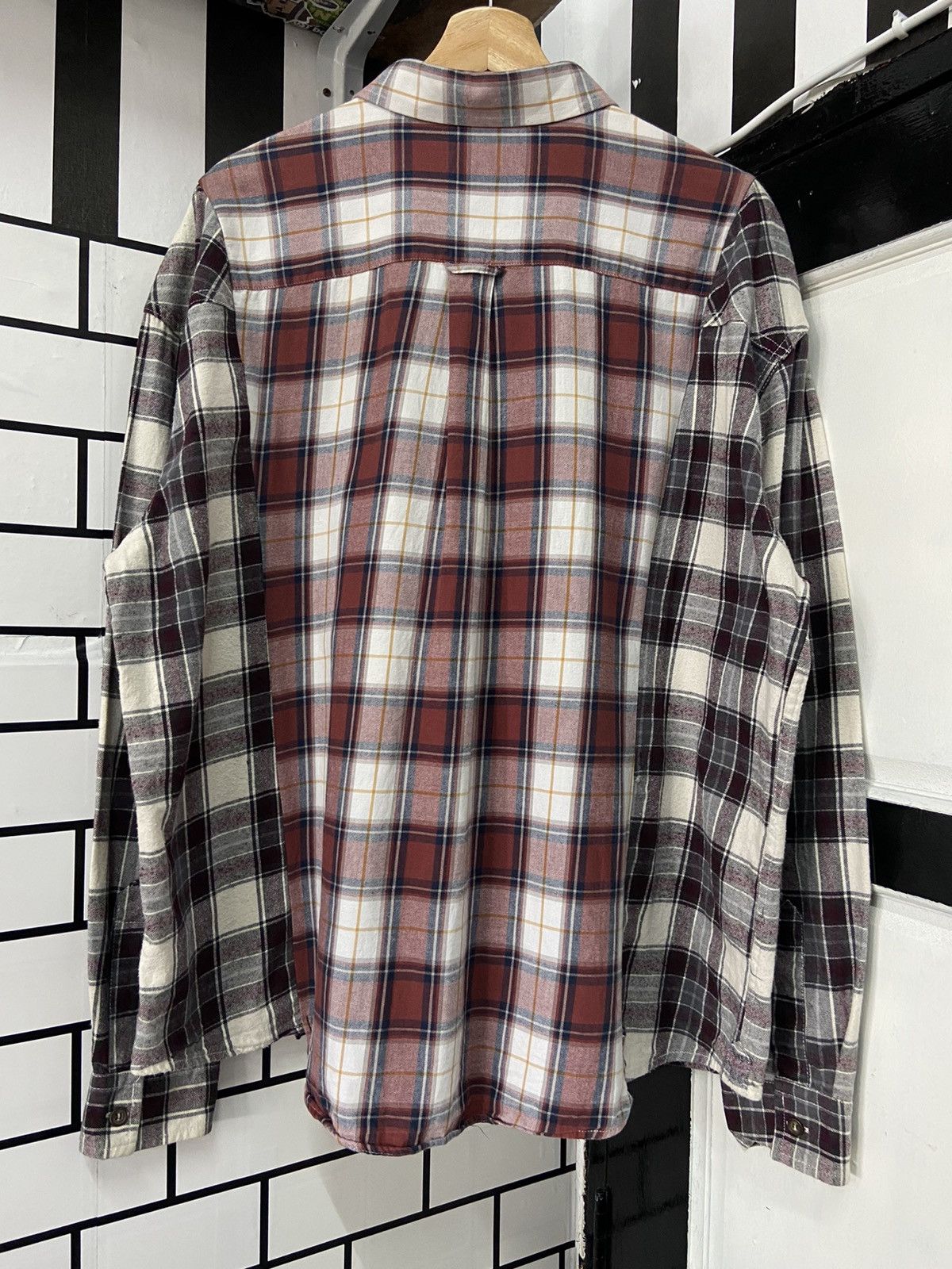 Hysteric Glamour × Japanese Brand × Vintage Vintage Avenue Rebuild Upcycled Cut Oversized Flannel Shirt Size US L / EU 52-54 / 3 - 2 Thumbnail