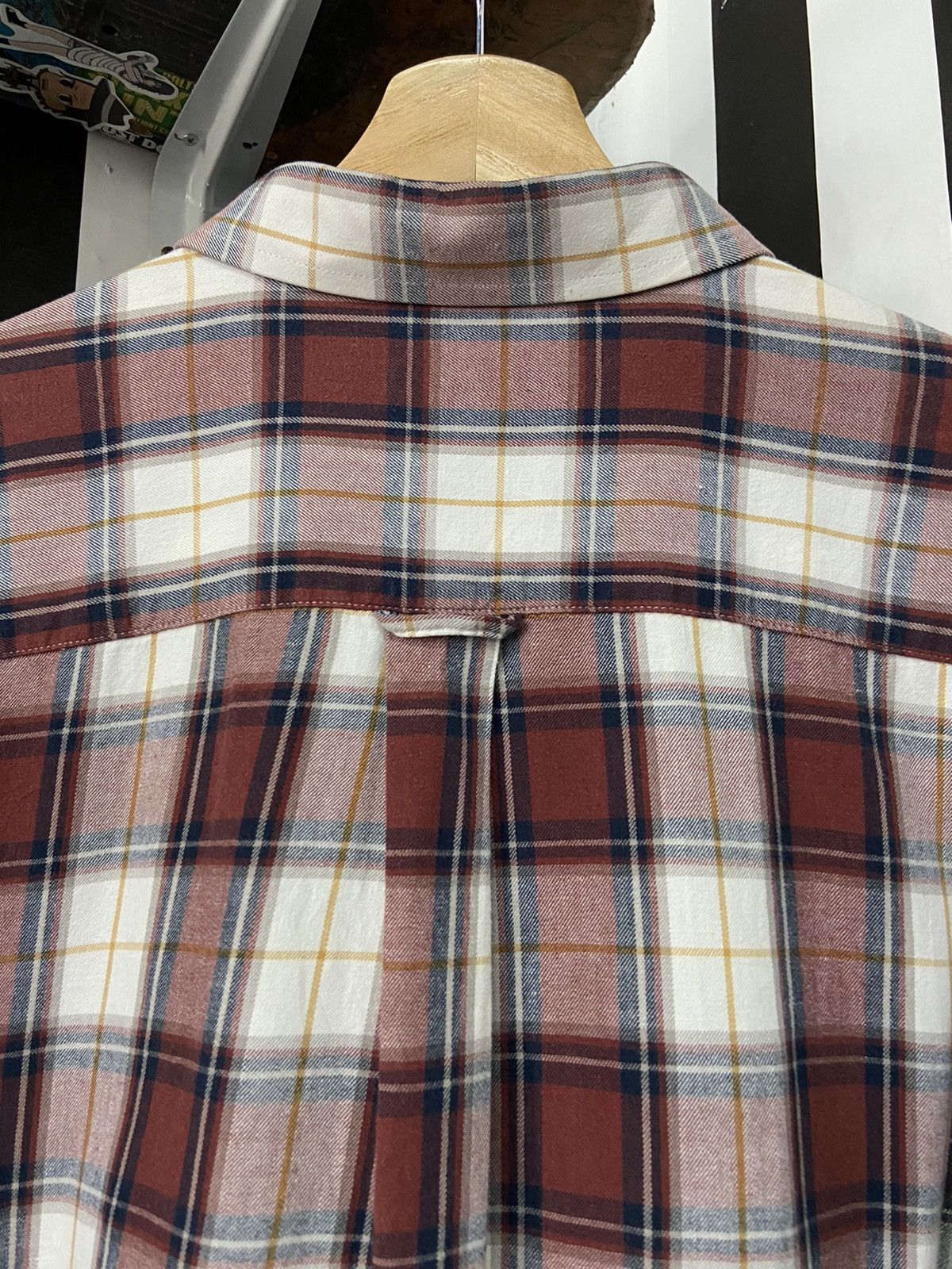 Hysteric Glamour × Japanese Brand × Vintage Vintage Avenue Rebuild Upcycled Cut Oversized Flannel Shirt Size US L / EU 52-54 / 3 - 11 Thumbnail