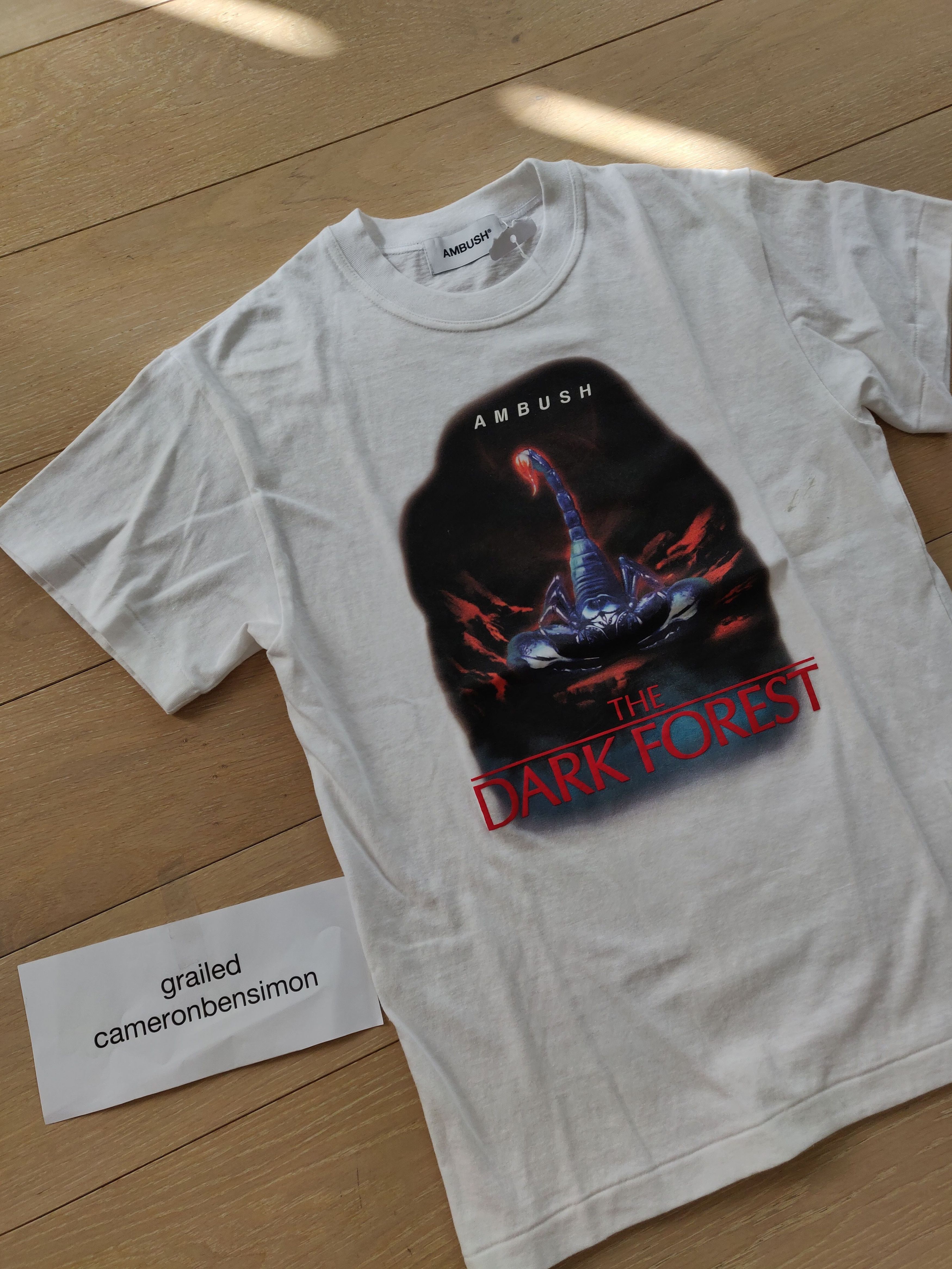 Ambush Design ⚡️𝐐𝐔𝐈𝐂𝐊 𝐒𝐀𝐋𝐄⚡️ Ambush the dark forest Scorpion tee Size US S / EU 44-46 / 1 - 3 Thumbnail