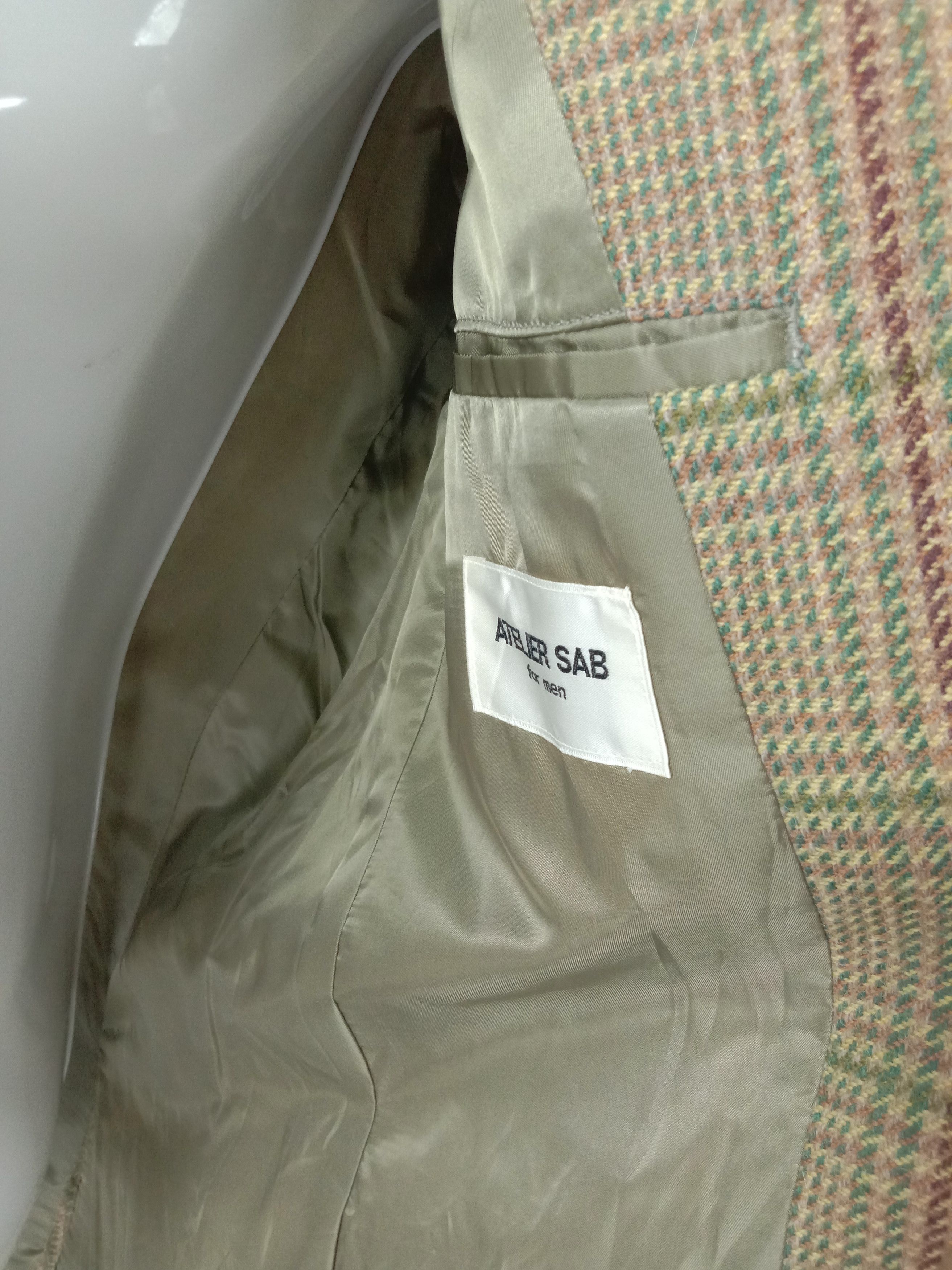 Japanese Brand Vintage Atelier Sab Cashmere Coat Size US L / EU 52-54 / 3 - 8 Thumbnail