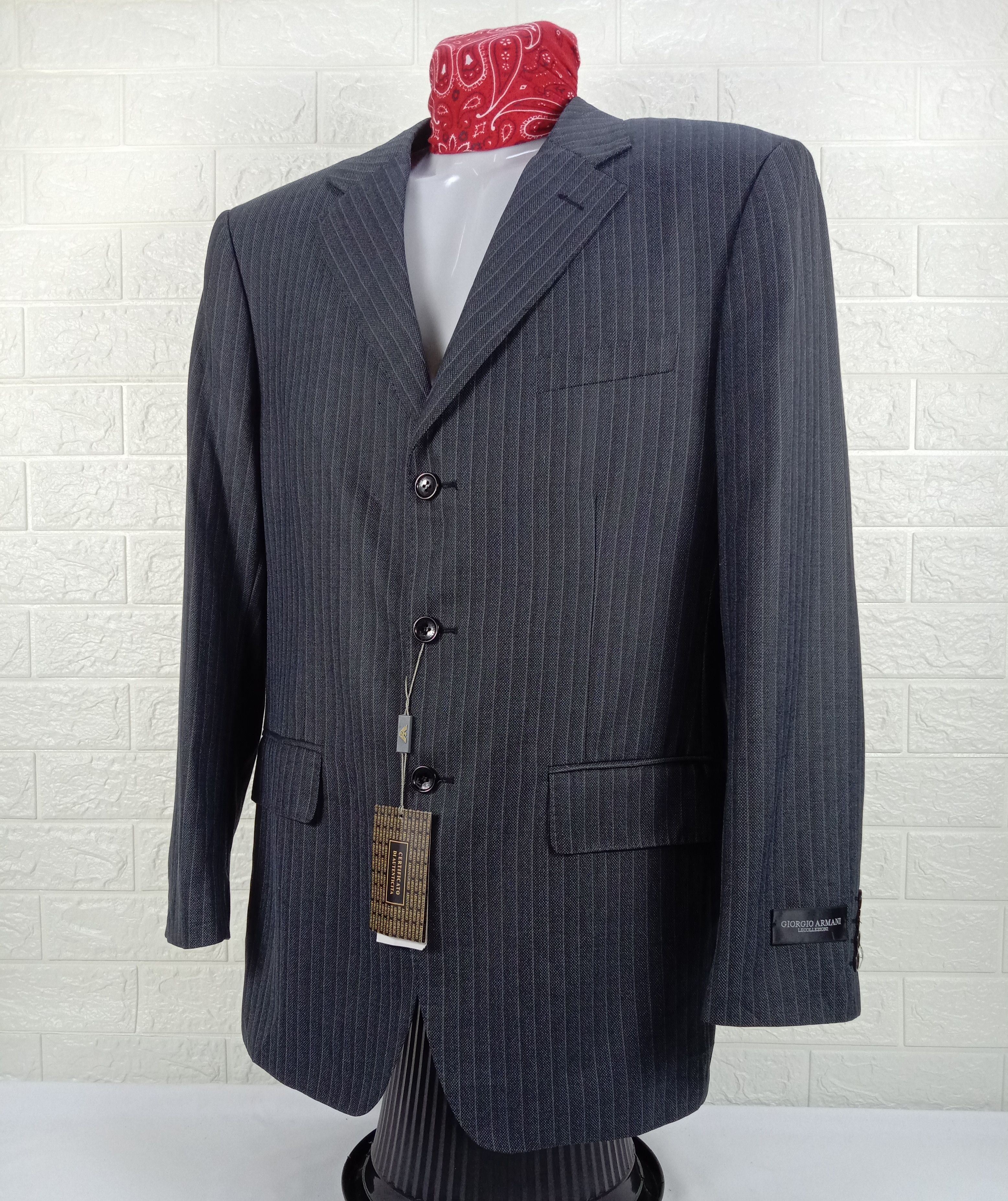 Giorgio Armani Giorgio Armani Le Collezioni Wool Blazer Size US L / EU 52-54 / 3 - 3 Thumbnail
