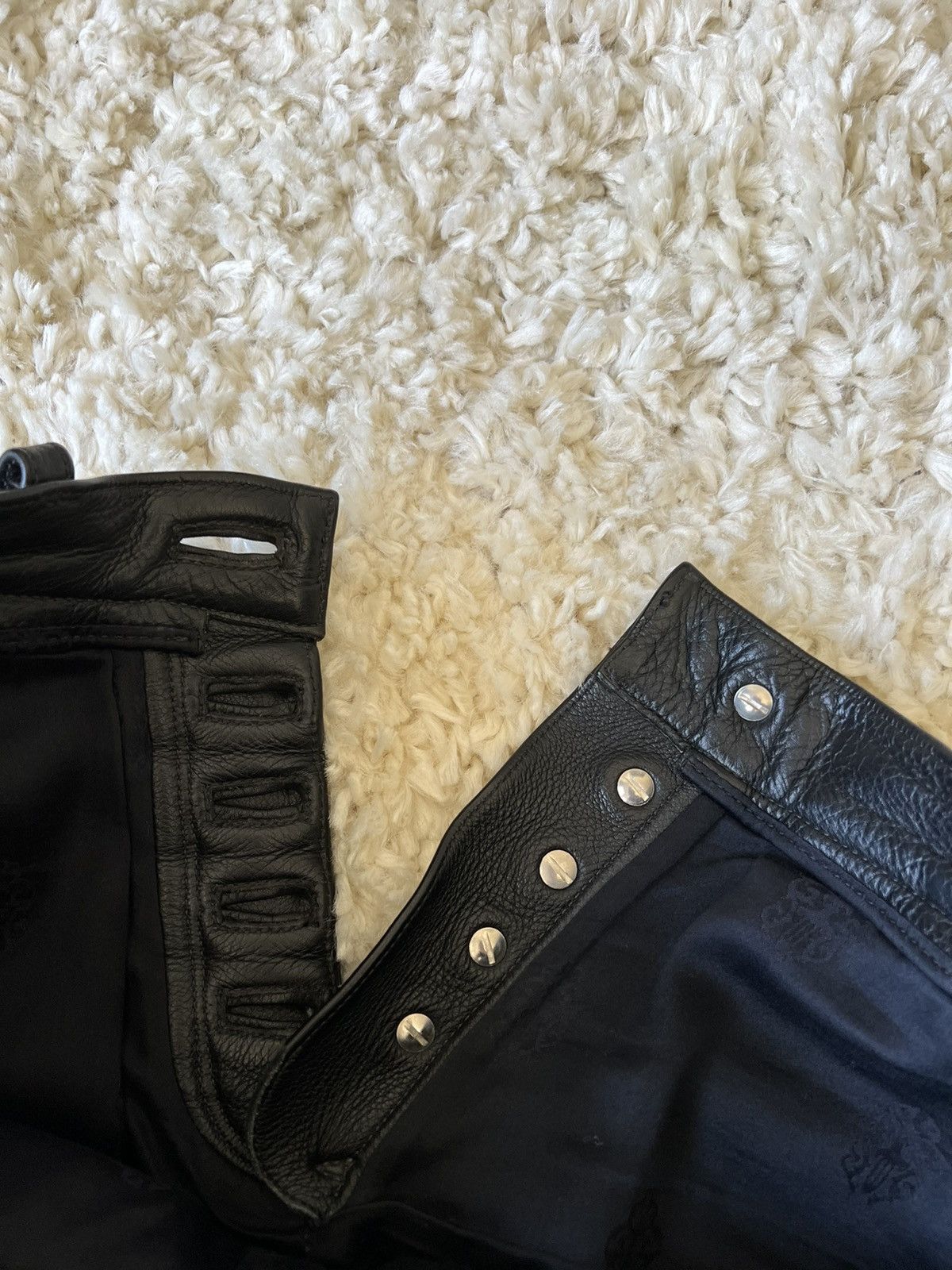 Chrome Hearts Chrome Hearts Leather Fleur Pants Size US 30 / EU 46 - 4 Thumbnail