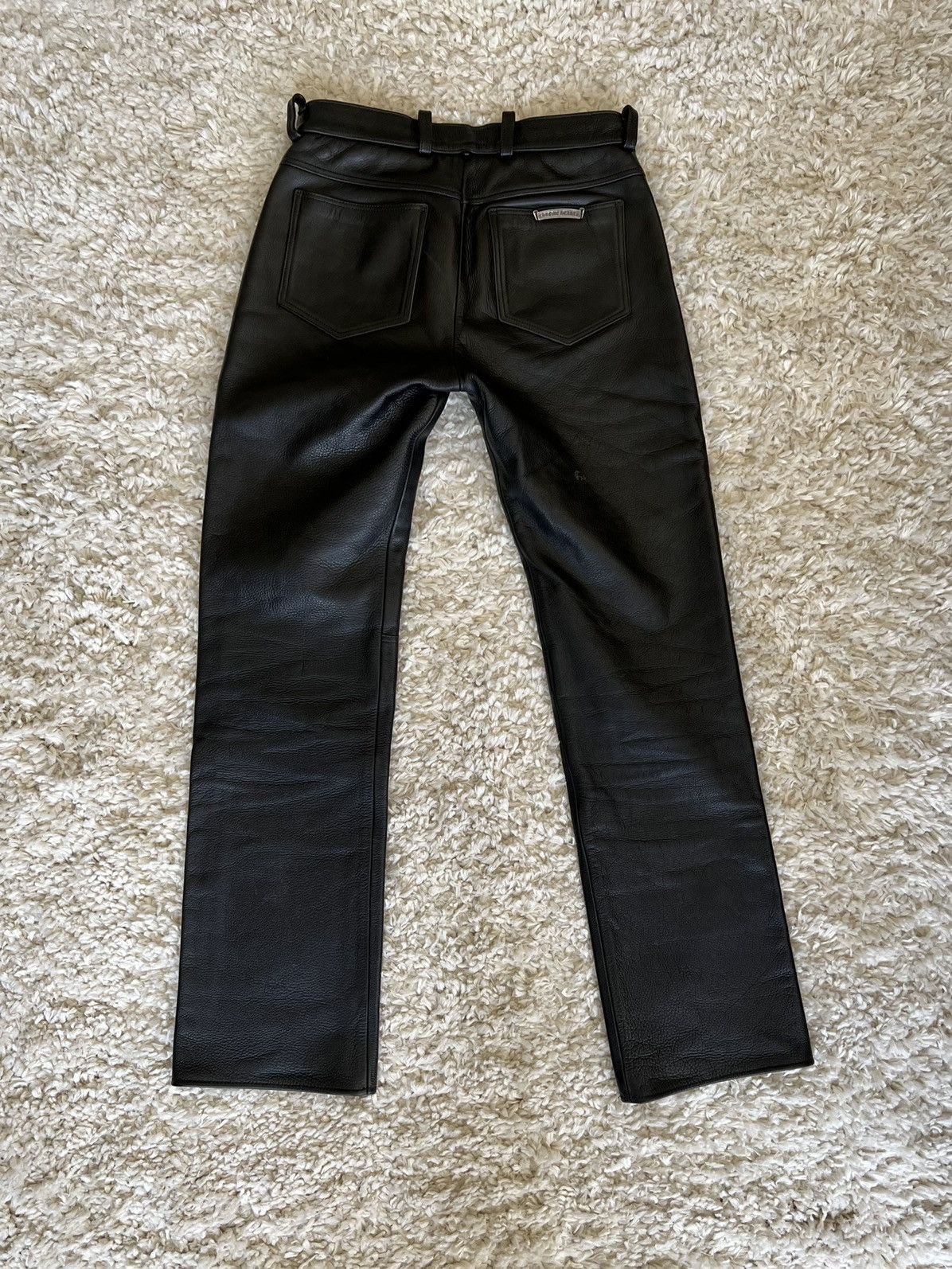Chrome Hearts Chrome Hearts Leather Fleur Pants Size US 30 / EU 46 - 2 Thumbnail