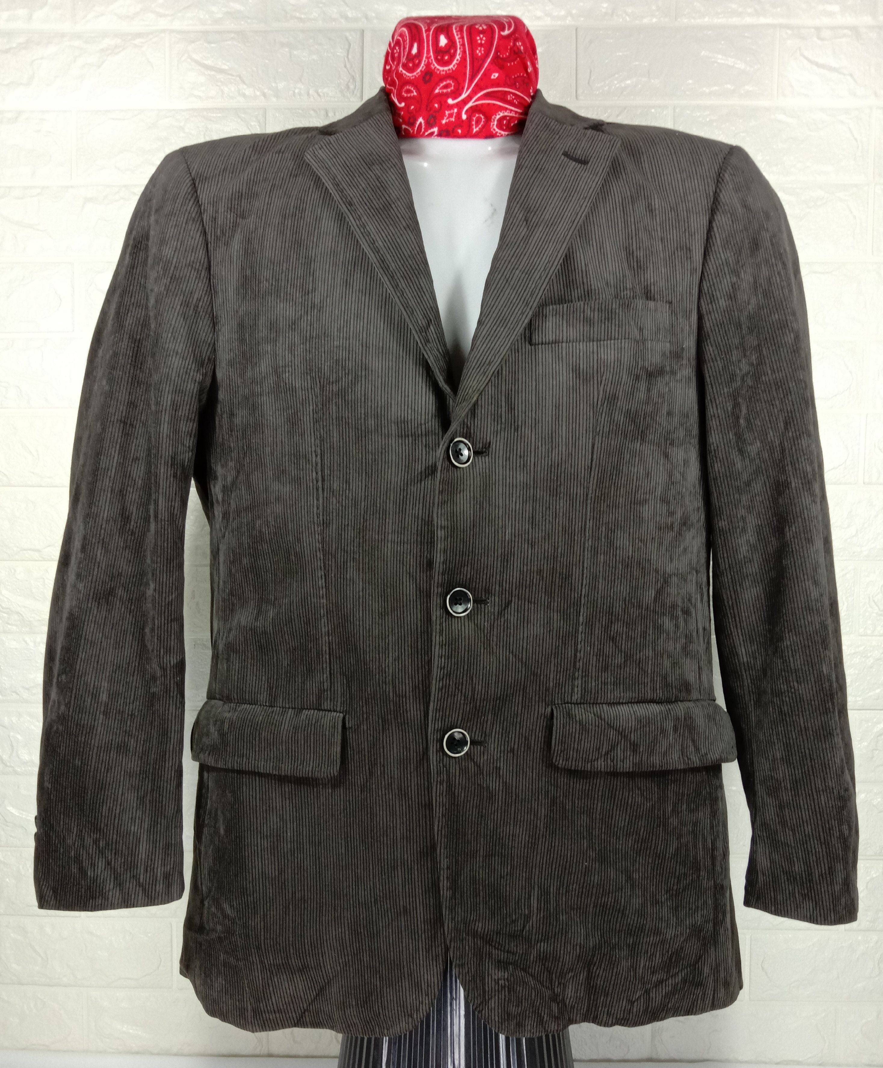 Japanese Brand Vintage Simple Life Velvet Coat Size US L / EU 52-54 / 3 - 1 Thumbnail