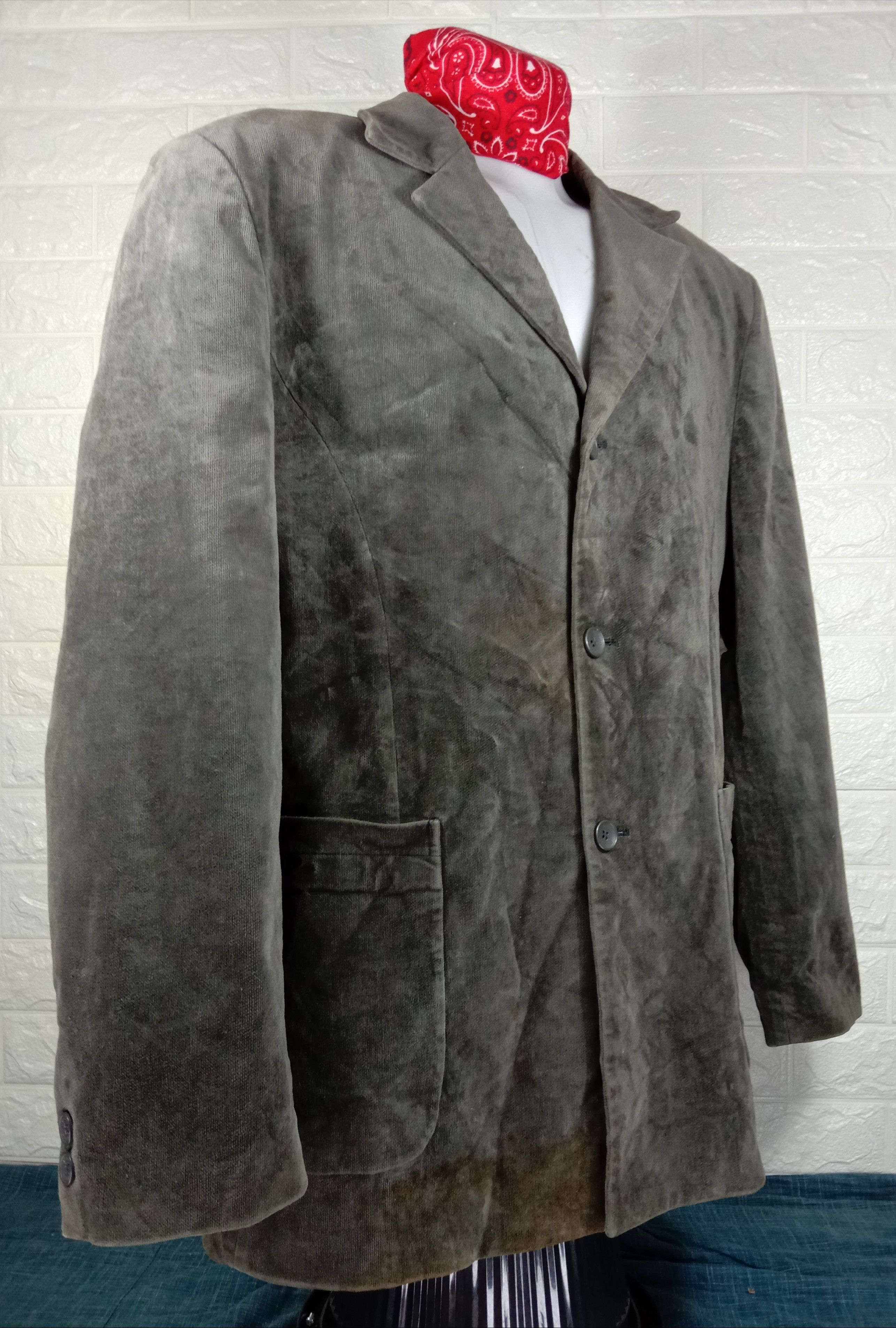 Paco Rabanne Vintage Paco Robanne Vintage Velvet Top Coat Size L / US 10 / IT 46 - 2 Thumbnail