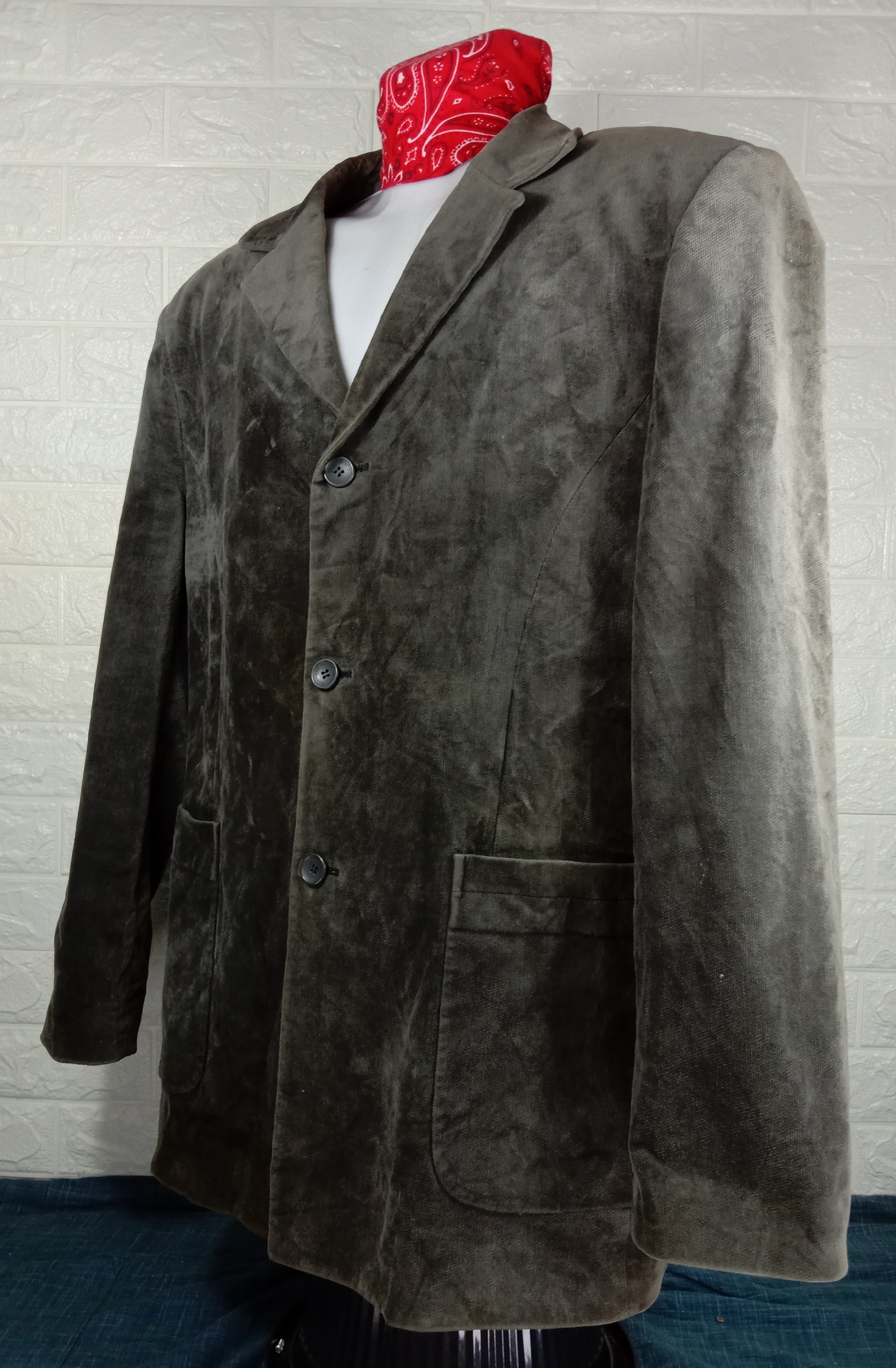 Paco Rabanne Vintage Paco Robanne Vintage Velvet Top Coat Size L / US 10 / IT 46 - 3 Thumbnail