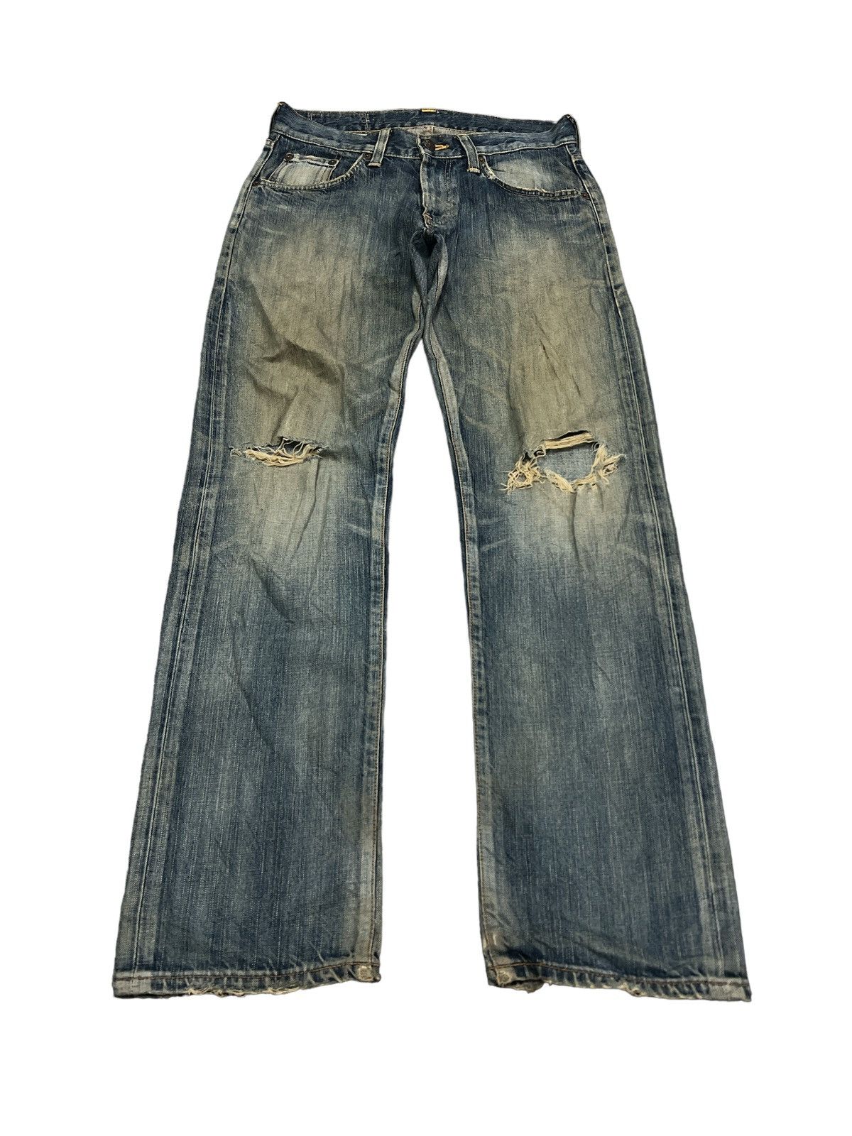 Other THRASHED RIPPED KURT KOBAIN BY EDWIN DENIM PANTS Size US 28 / EU 44 - 2 Thumbnail