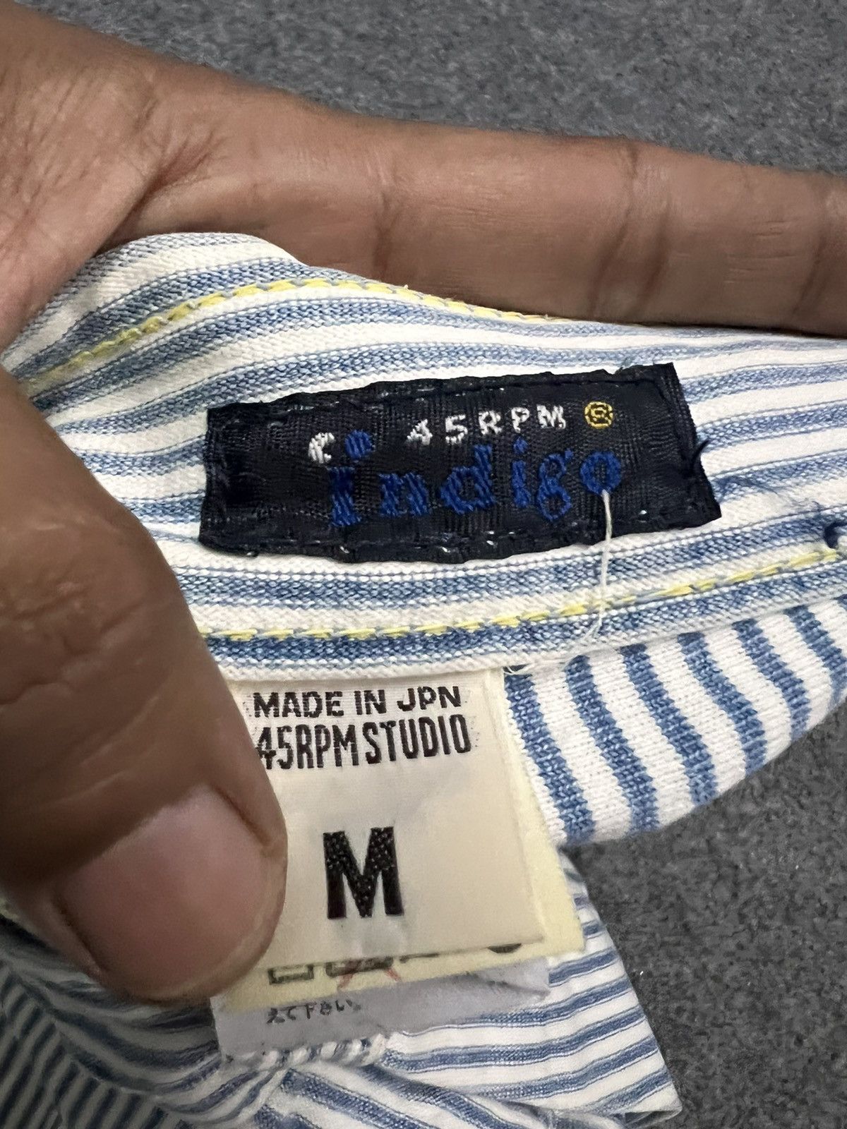 45rpm × Indigo 45 RPM INDIGO Caterpanter Workers Jeans Size US 33 - 8 Thumbnail