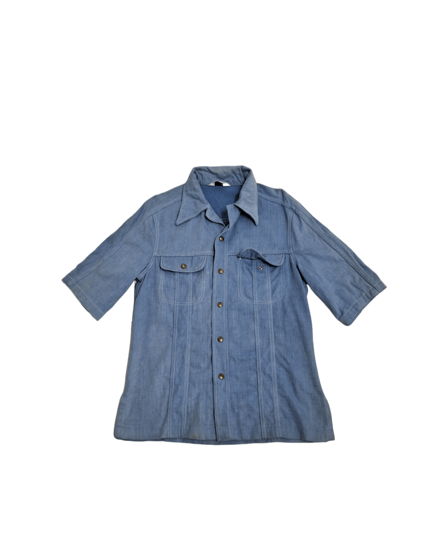 Lee × Vintage Vintage 80s Lee Workwear Snap Button Shirt Size US L / EU 52-54 / 3 - 1 Thumbnail