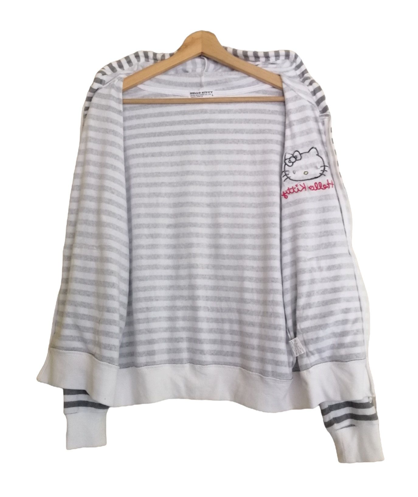 Cartoon Network Hello kitty Striped Sweater Hoodie Jacket Size L / US 10 / IT 46 - 11 Thumbnail