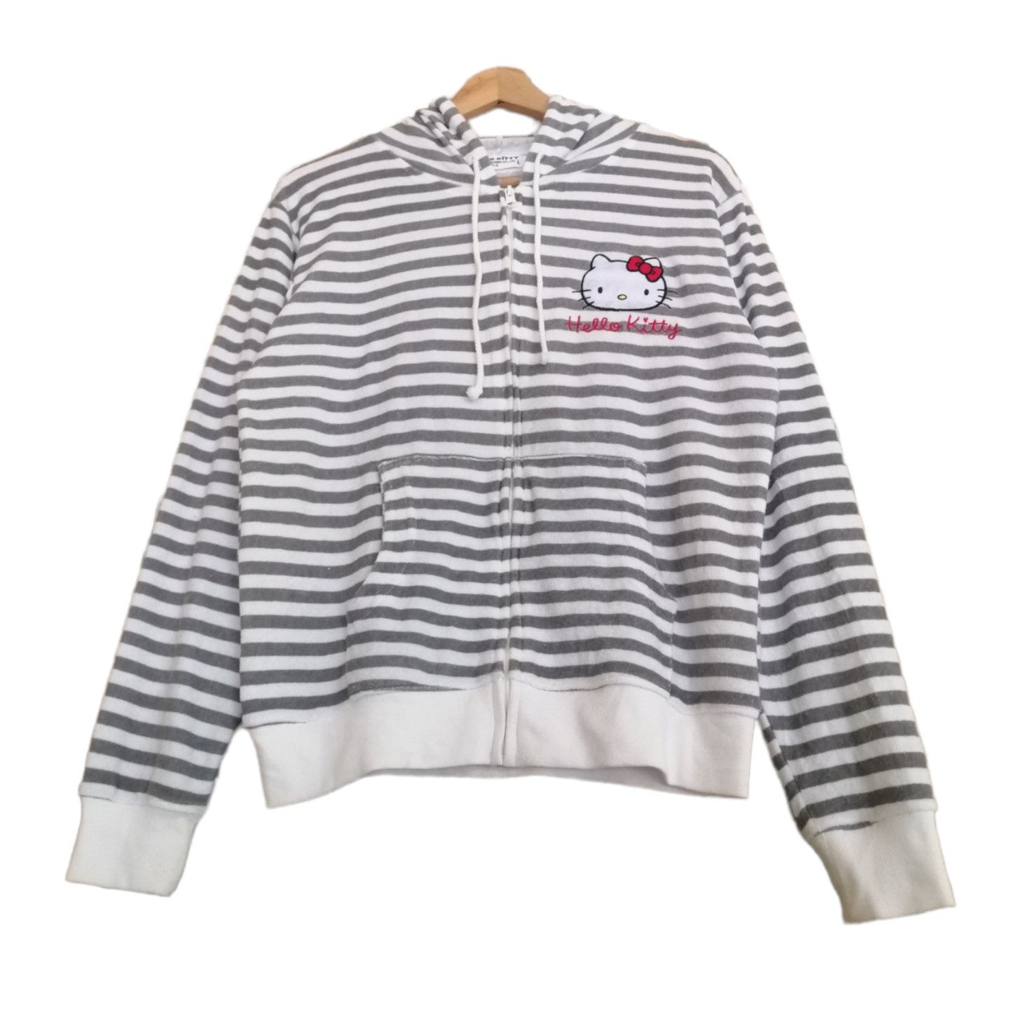 Cartoon Network Hello kitty Striped Sweater Hoodie Jacket Size L / US 10 / IT 46 - 3 Thumbnail