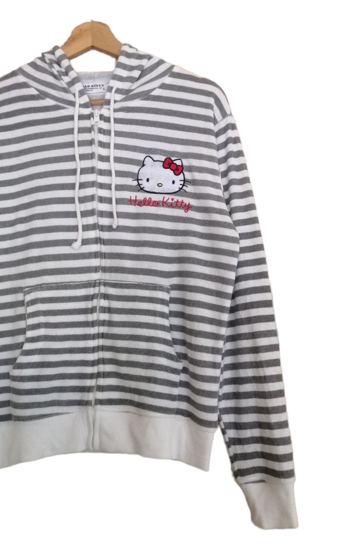 Cartoon Network Hello kitty Striped Sweater Hoodie Jacket Size L / US 10 / IT 46 - 4 Thumbnail