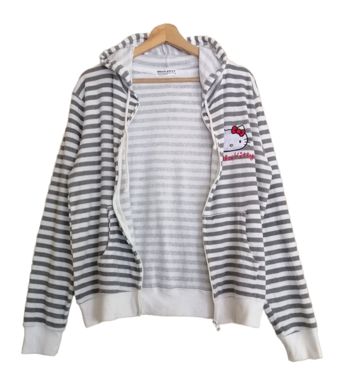 Cartoon Network Hello kitty Striped Sweater Hoodie Jacket Size L / US 10 / IT 46 - 10 Thumbnail