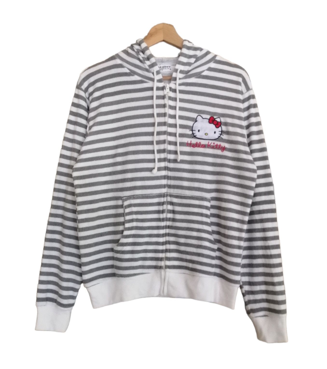 Cartoon Network Hello kitty Striped Sweater Hoodie Jacket Size L / US 10 / IT 46 - 2 Thumbnail