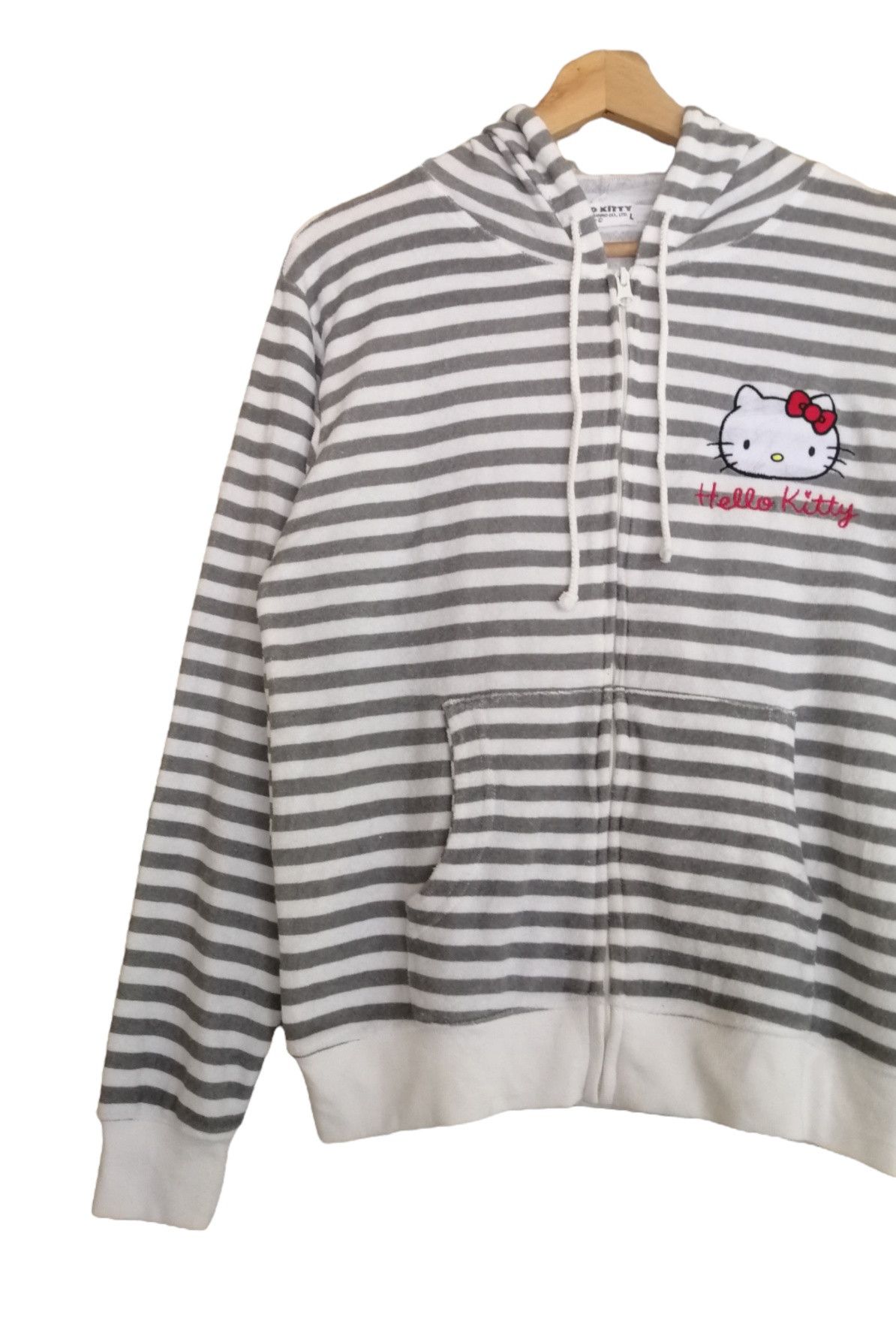 Cartoon Network Hello kitty Striped Sweater Hoodie Jacket Size L / US 10 / IT 46 - 5 Thumbnail